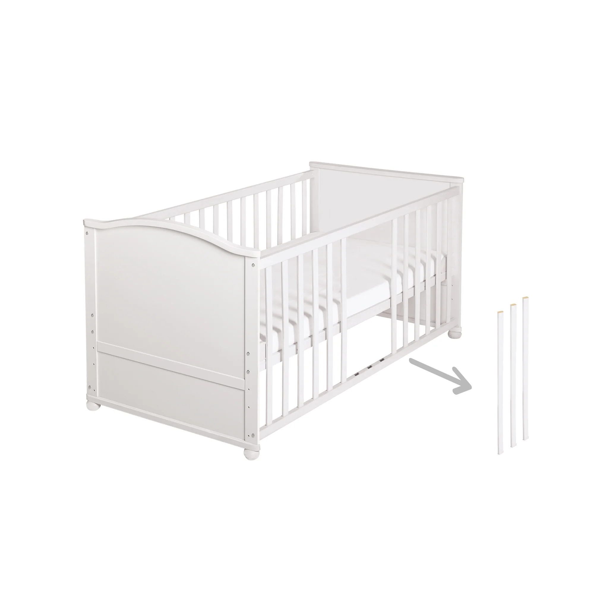 Bettset 70 x 140 cm 'Woodland Buddies' - Umbaubares Kinderbett mit Zubehör - Sanfte Farben - Image 17