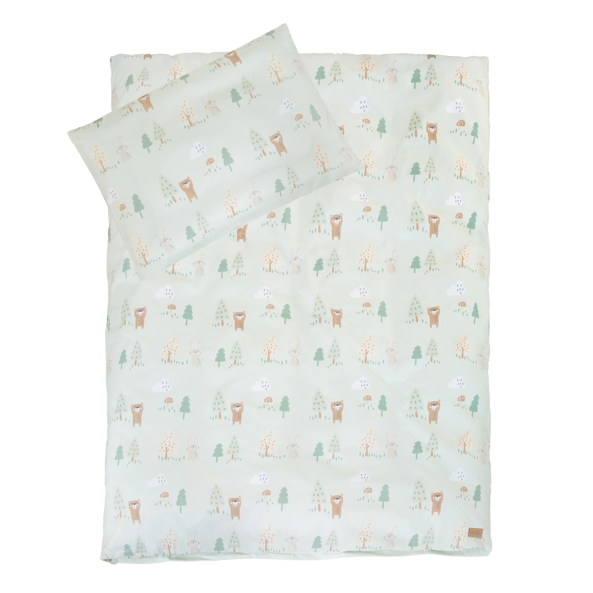 Bettset 70 x 140 cm 'Woodland Buddies' - Umbaubares Kinderbett mit Zubehör - Sanfte Farben - Image 8