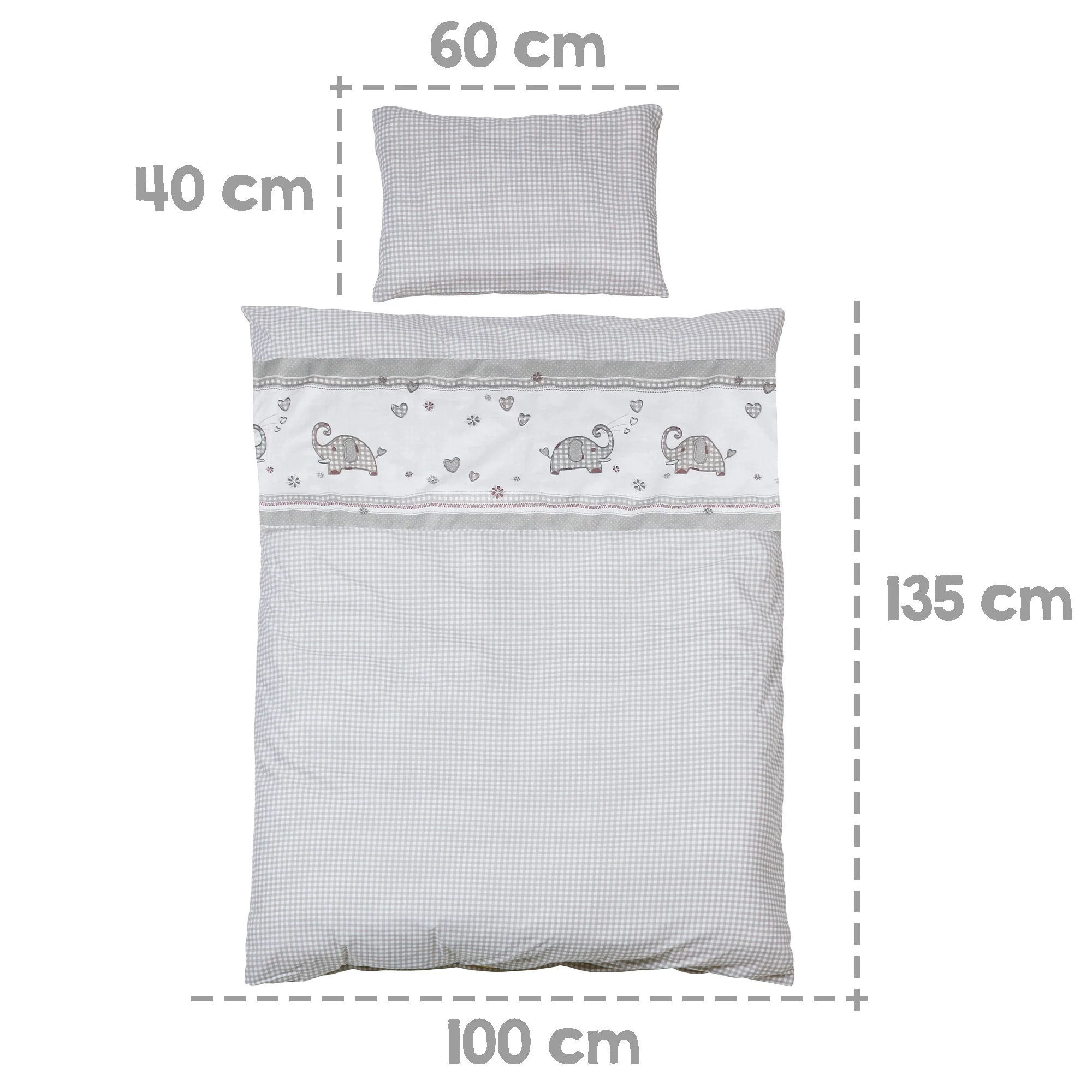 Komplettbettset 'Jumbotwins', 70 x 140 cm, weiß, inkl. Bettwäsche, Himmel, Nest & Matratze - Image 5