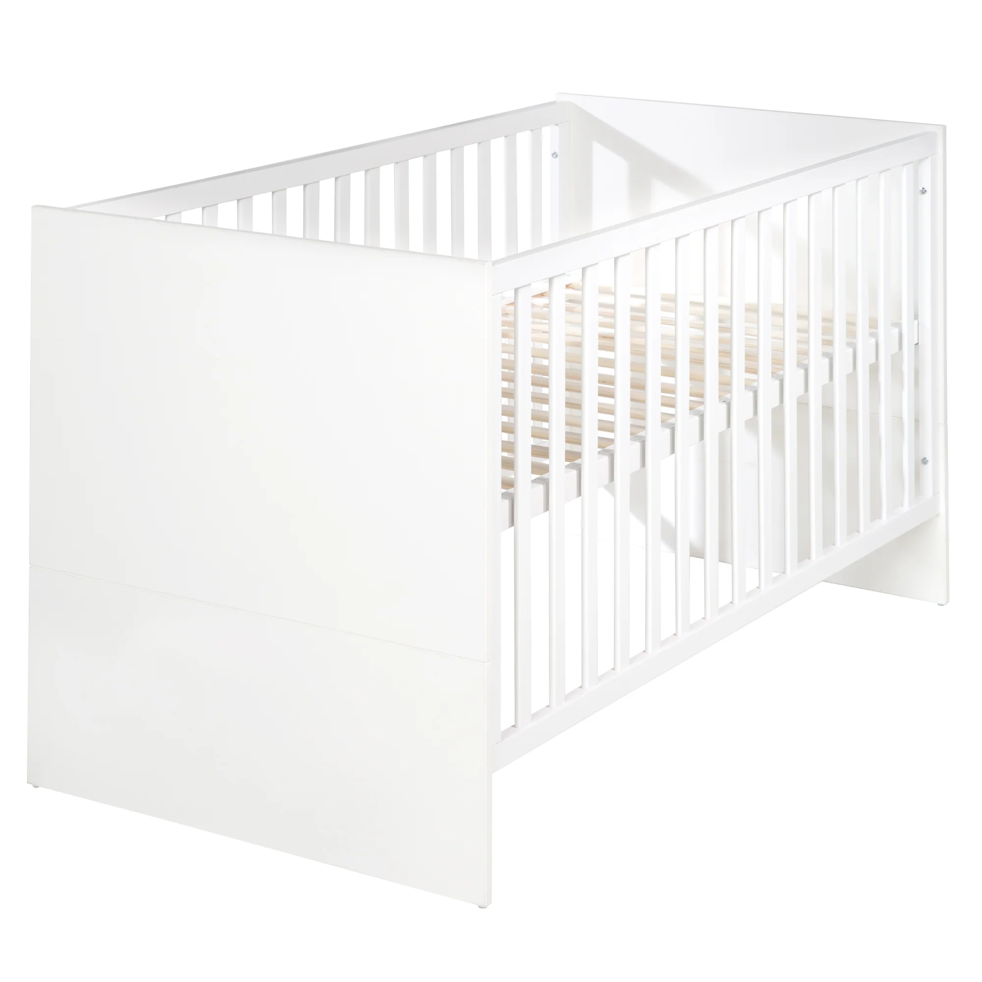 Zimmer Set 'Lilo' - Kombi-Bett 70x140 + Wickelkommode + Kleiderschrank - Weiß - Image 13