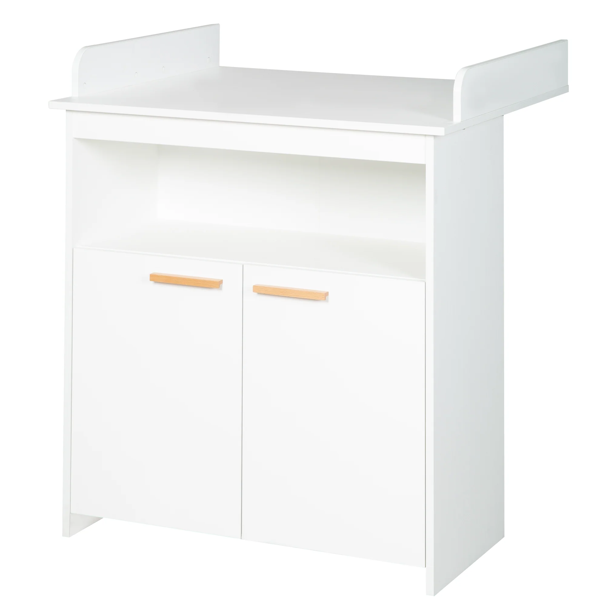 Zimmer Set 'Lilo' - Kombi-Bett 70x140 + Wickelkommode + Kleiderschrank - Weiß - Image 8