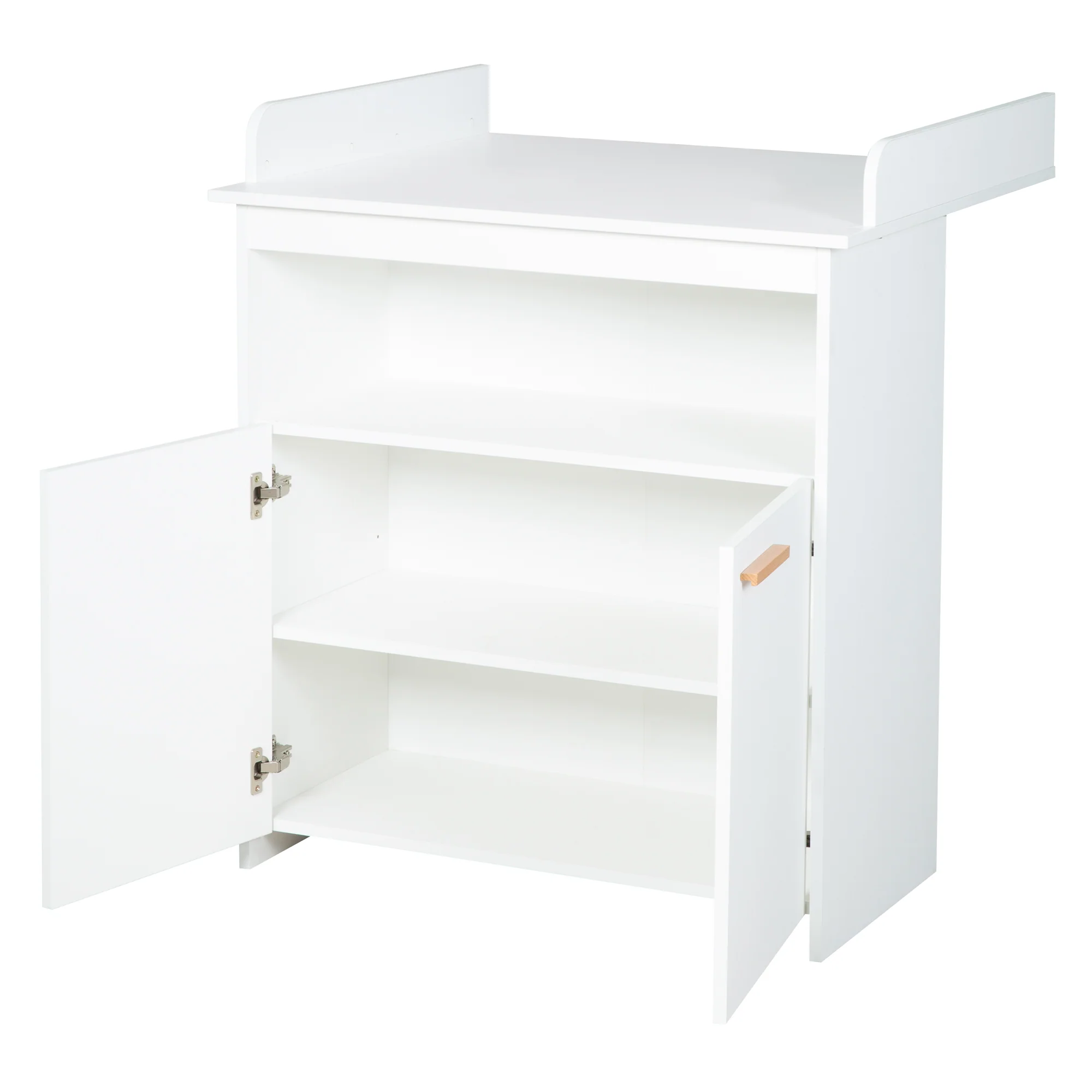 Zimmer Set 'Lilo' - Kombi-Bett 70x140 + Wickelkommode + Kleiderschrank - Weiß - Image 9