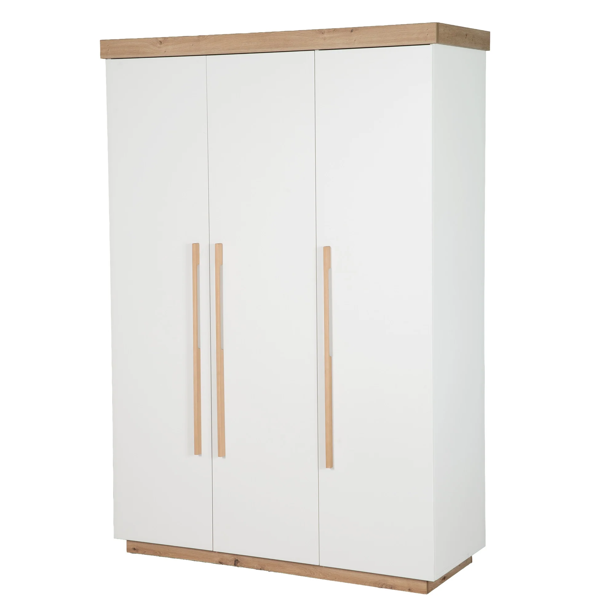 Kinderzimmer Set 'Lumo' 3-teilig - Kombi-Bett + Wickelkommode + Kleiderschrank - Weiß / Artisan Eiche - Image 18