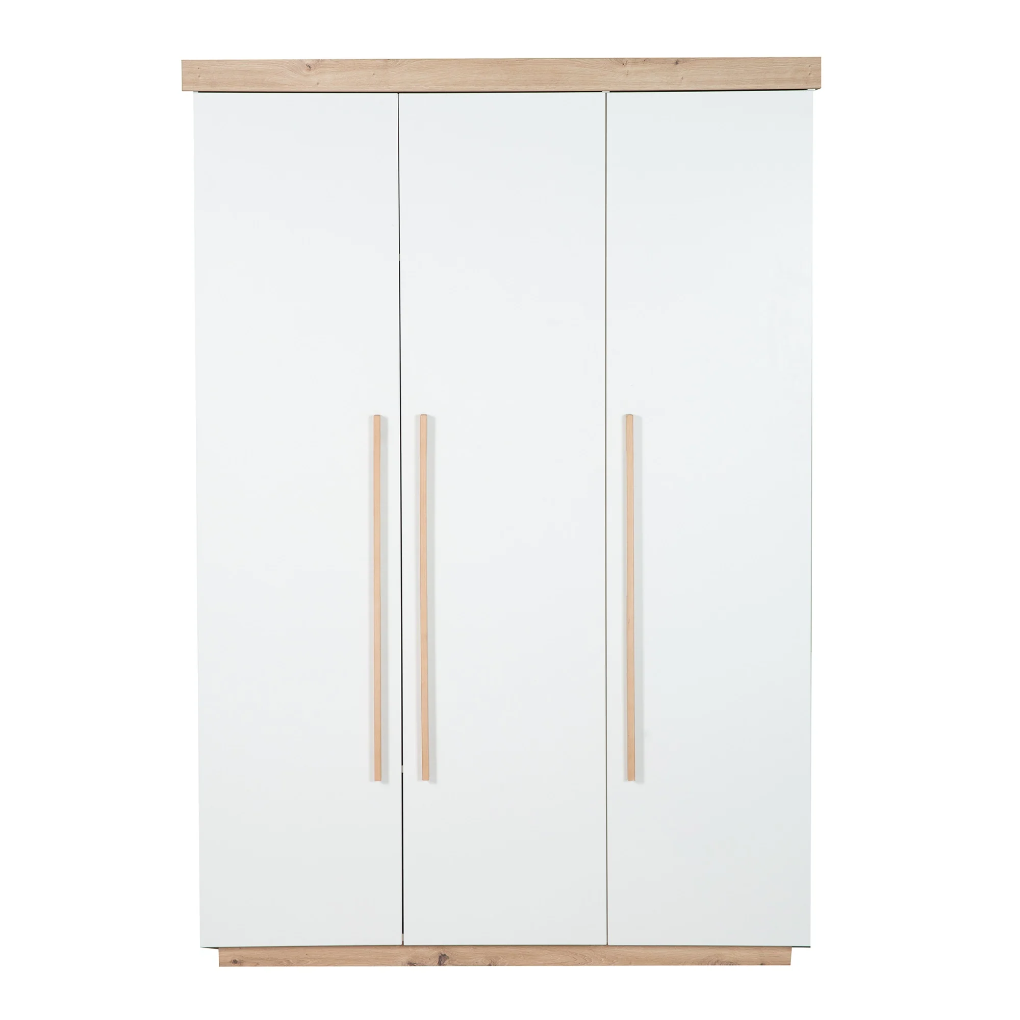 Kinderzimmer Set 'Lumo' 3-teilig - Kombi-Bett + Wickelkommode + Kleiderschrank - Weiß / Artisan Eiche - Image 23