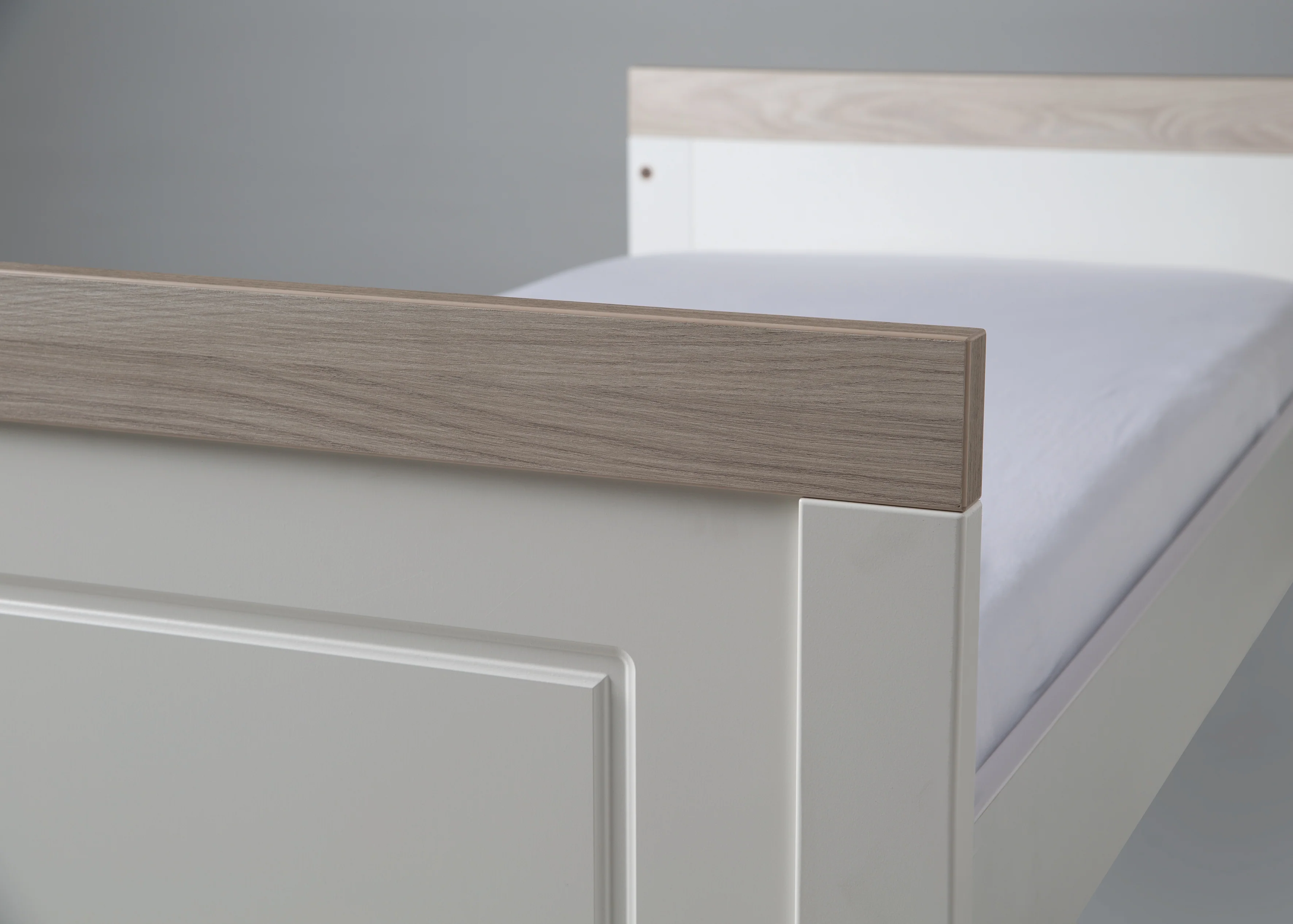 Zimmerset 'Felicia', inkl. Kombi-Bett 70 x 140 cm & breiter Wickelkommode, Luna Elm/weiß - Image 11