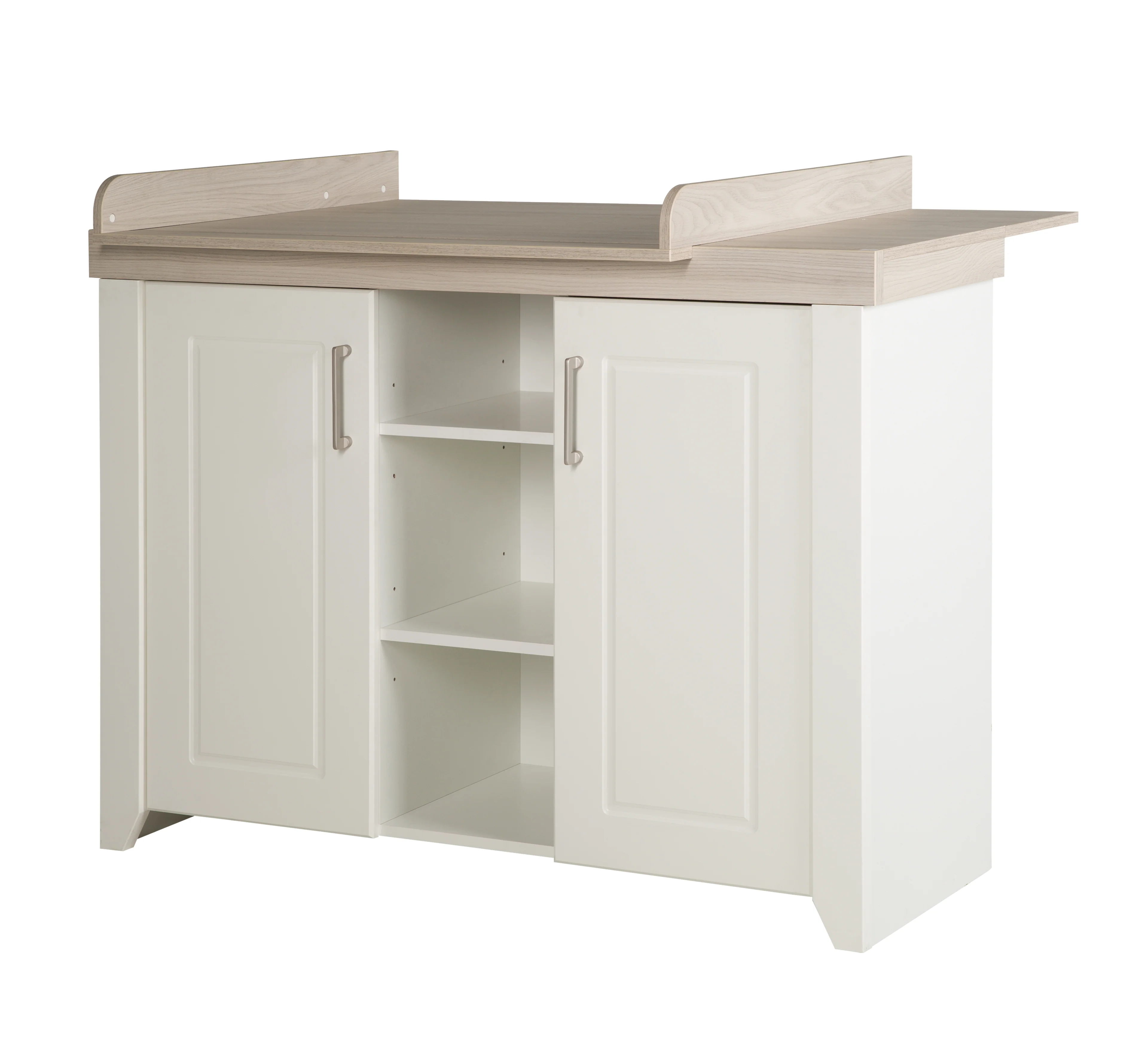 Zimmerset 'Felicia', inkl. Kombi-Bett 70 x 140 cm & breiter Wickelkommode, Luna Elm/weiß - Image 9