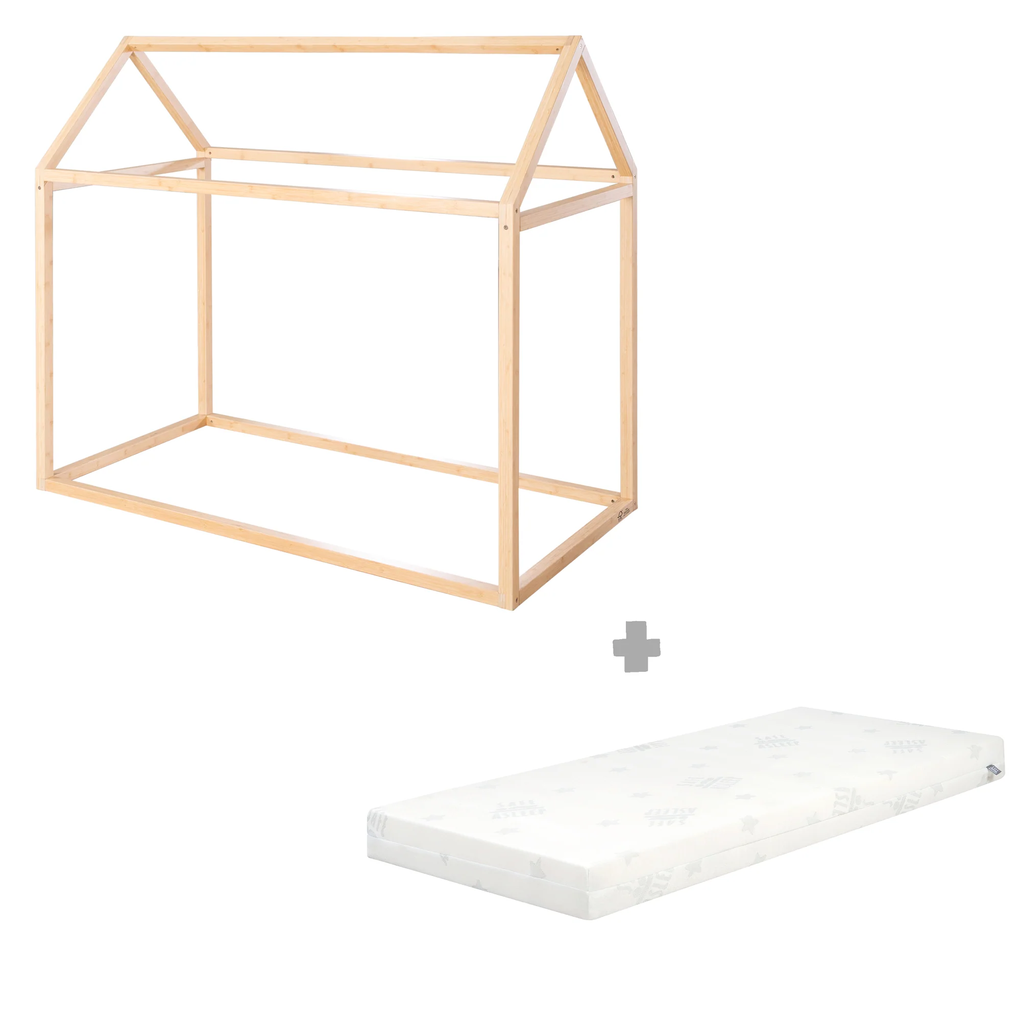 Hausbett 70 x 140 cm - Montessori-Bett aus Bambus-Holz - FSC zertifiziert - Image 13