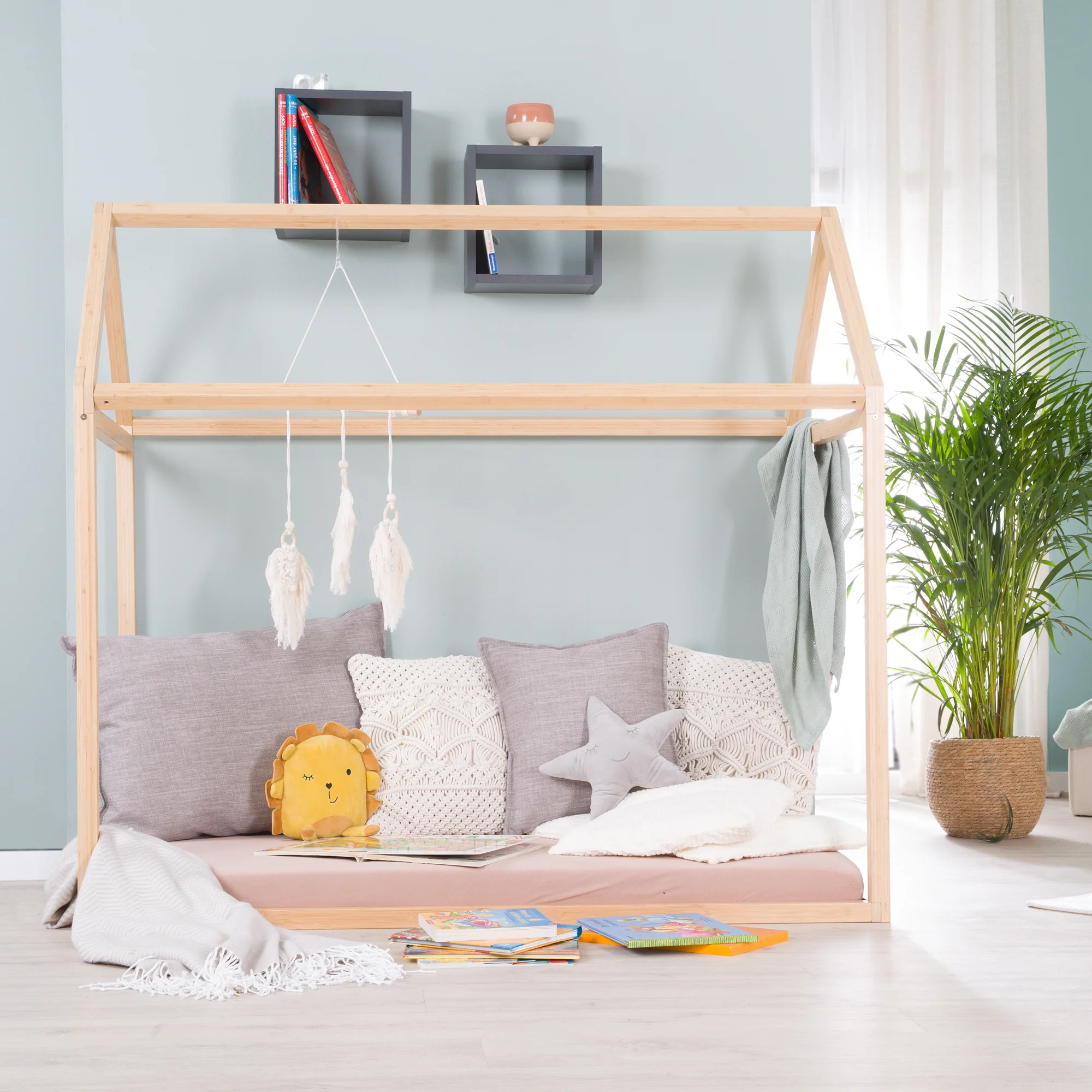 Hausbett 70 x 140 cm - Montessori-Bett aus Bambus-Holz - FSC zertifiziert - Image 9