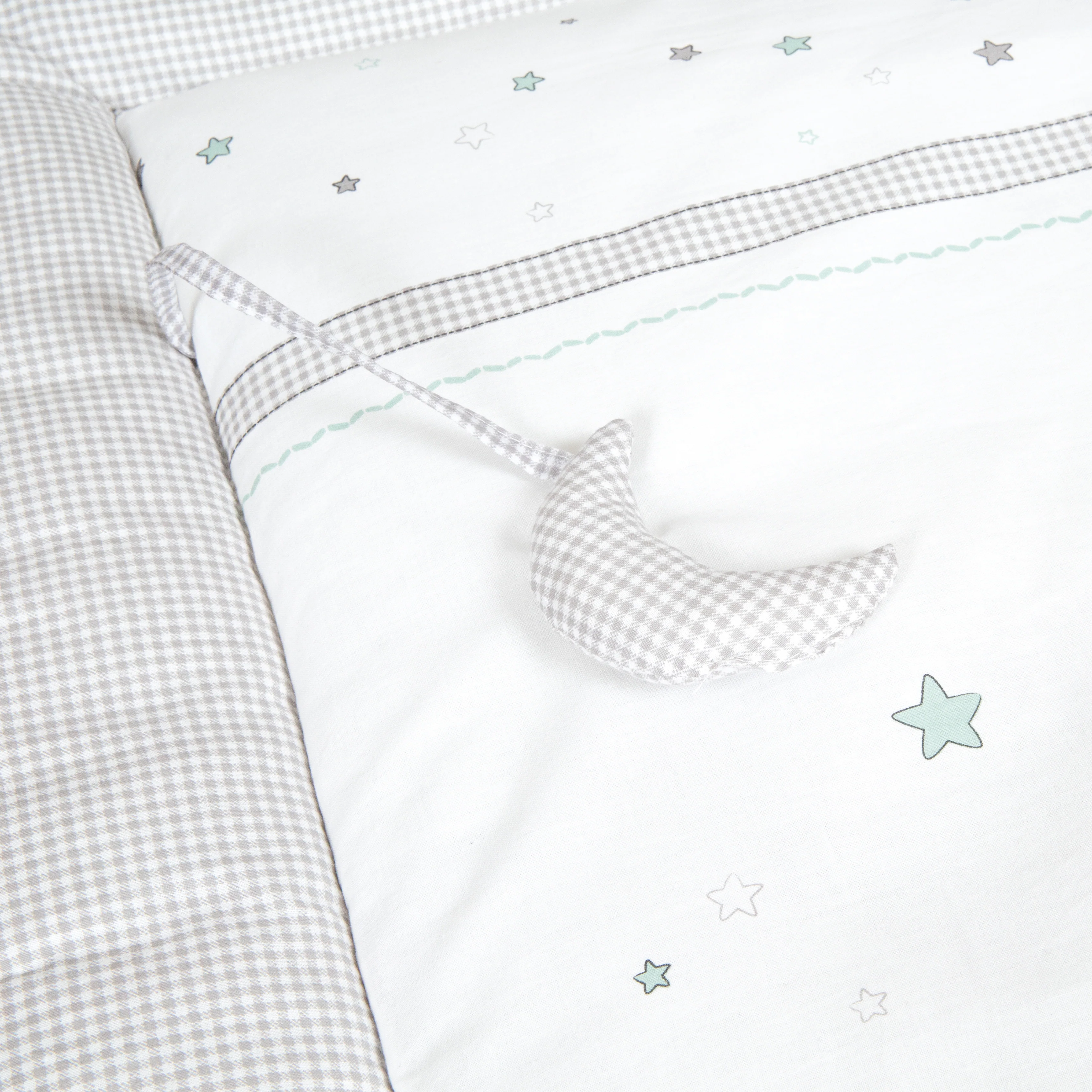 Krabbeldecke 'Sternenzauber', 100 x 100 cm, Spiel-/ Laufgittereinlage, 100 % Baumwolle - Image 3