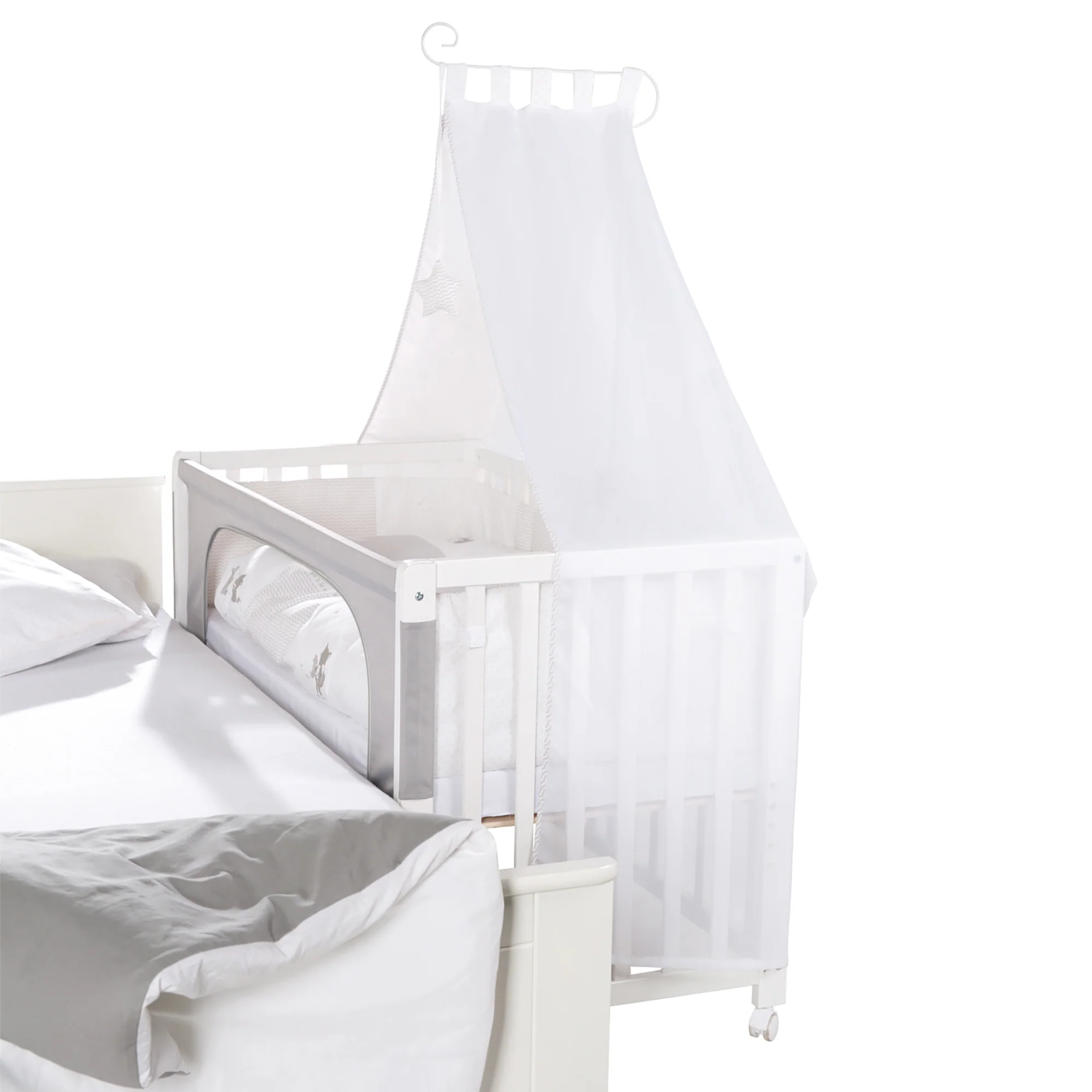 Room Bed 'Fox & Bunny', 60 x 120 cm, höhenverstellbar, Beistellbett zum Elternbett mit kompletter Ausstattung - Image 7