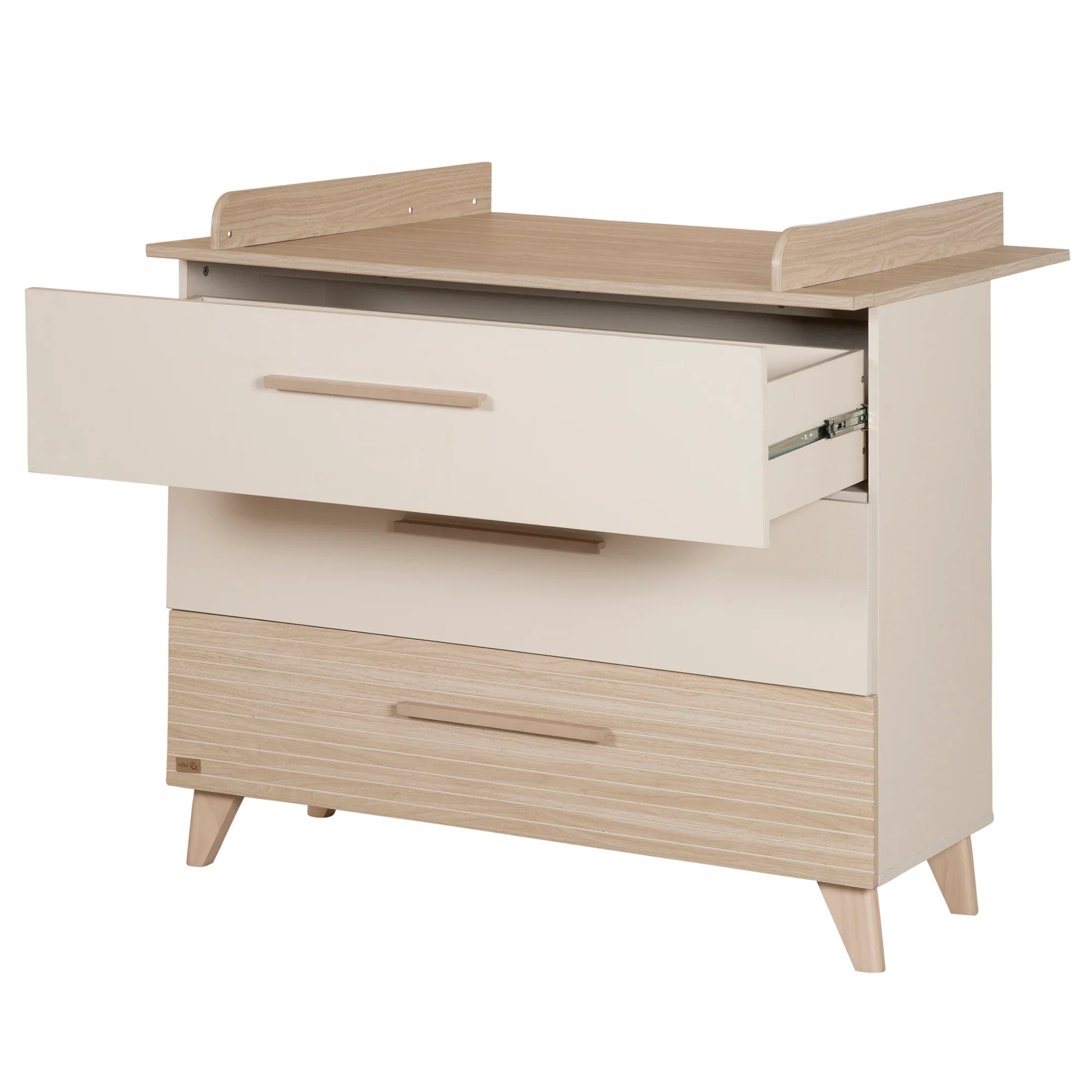 Wickelkommode 'Sidney' inkl. abnehmbarem Wickelaufsatz - Cashmere / Eichen Dekor - Image 8