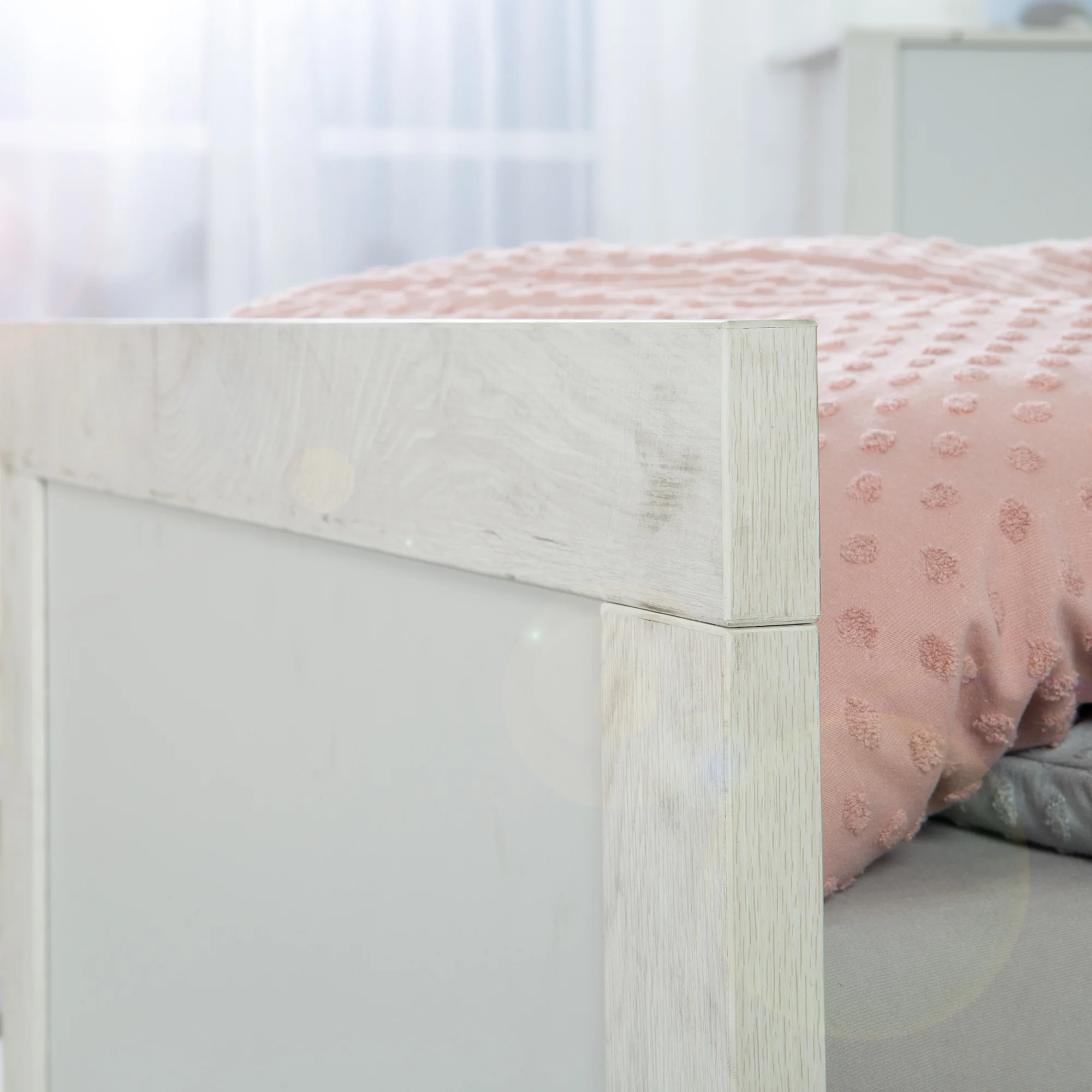 Kombi-Kinderbett 'Mila', 70 x 140 cm, verstell-/umbaubar zum Jugendbett, mitwachsend, 3 Schlupfsprossen - Image 9