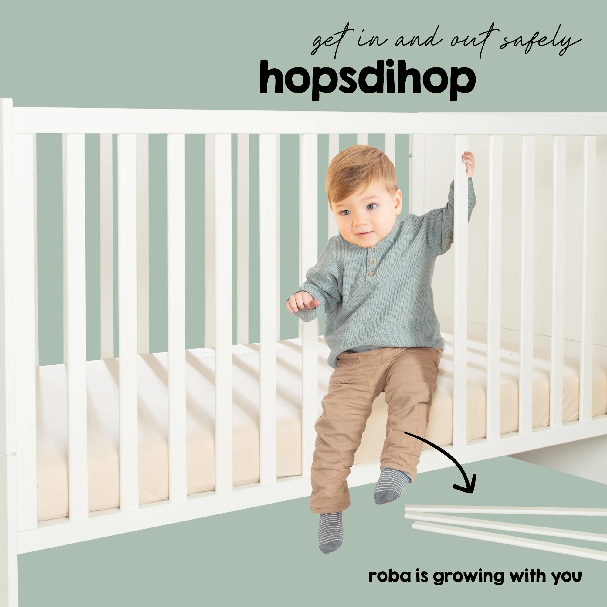 Komplettbettset 'Little Stars', 70 x 140 cm, umbaubar, inkl. Bettwäsche, Himmel, Nest & Matratze - Image 17