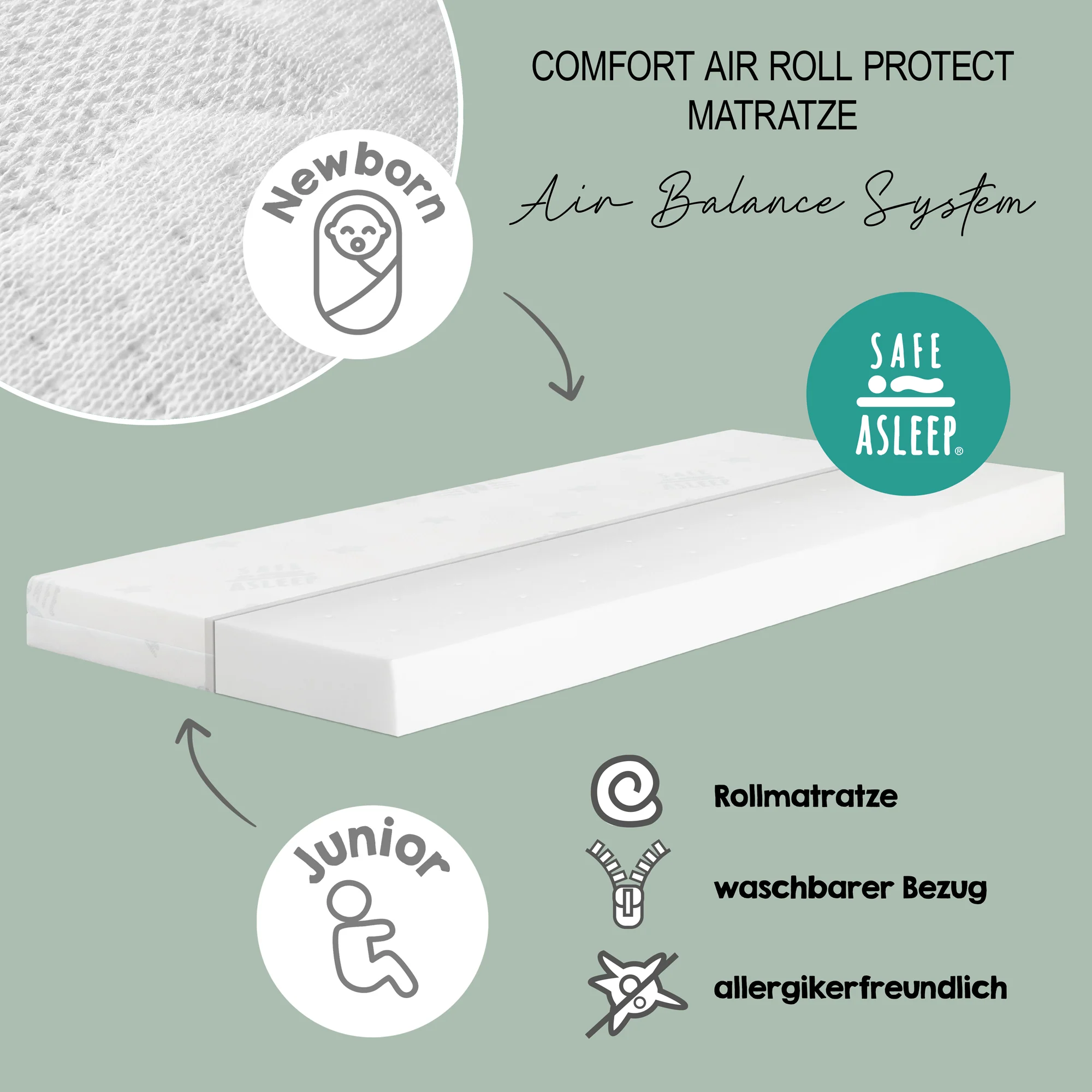 Komplettbettset 'Little Stars', 70 x 140 cm, umbaubar, inkl. Bettwäsche, Himmel, Nest & Matratze - Image 20