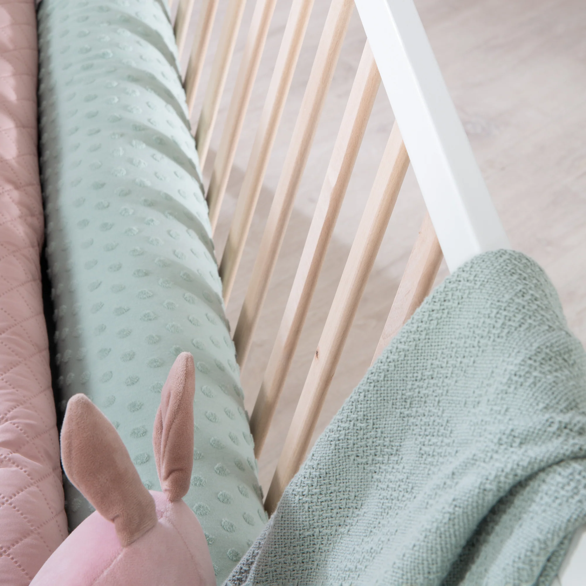 Hausbett 70x140 cm - Höhenverstellbar - Umbaubar - Buche natur - Holz weiß - Image 14