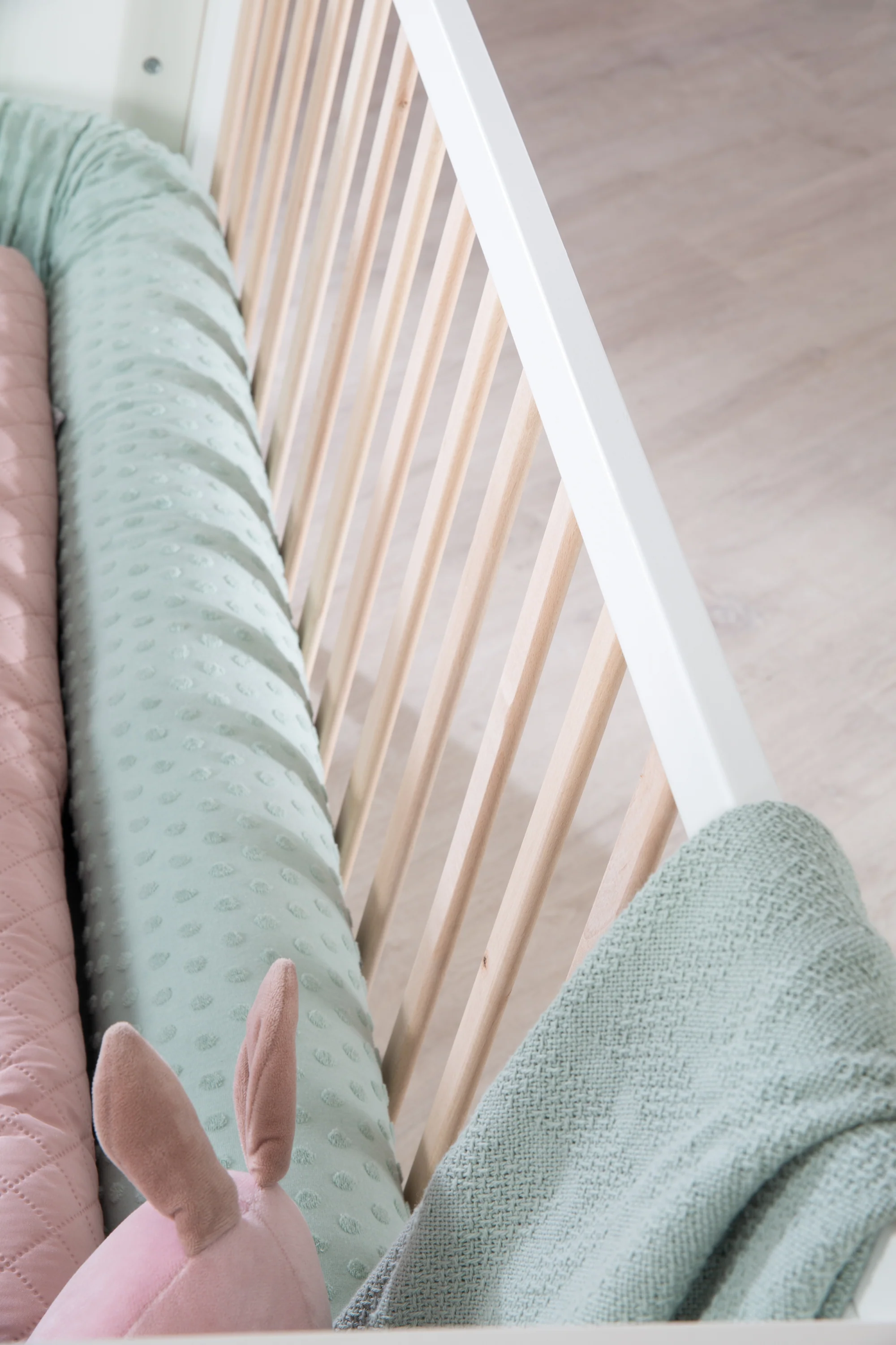 Hausbett 70x140 cm - Höhenverstellbar - Umbaubar - Buche natur - Holz weiß - Image 23