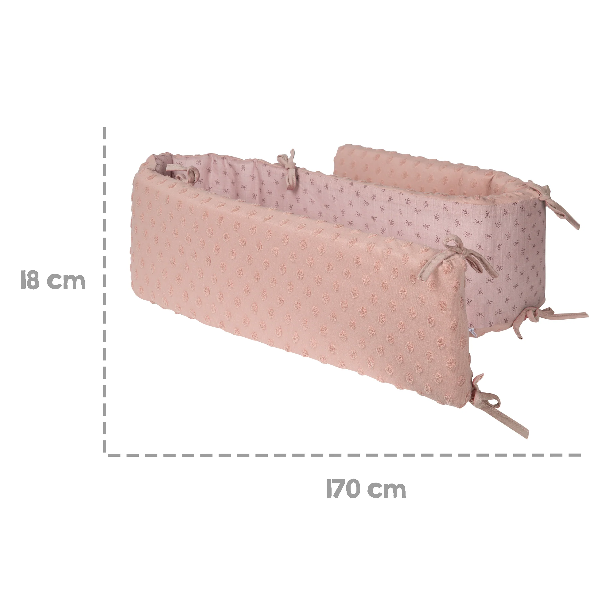 Organic Nestchen 'Lil Planet' für Betten 60 x 120 - 70 x 140 cm - Bio-Baumwolle - Rosa - Image 5