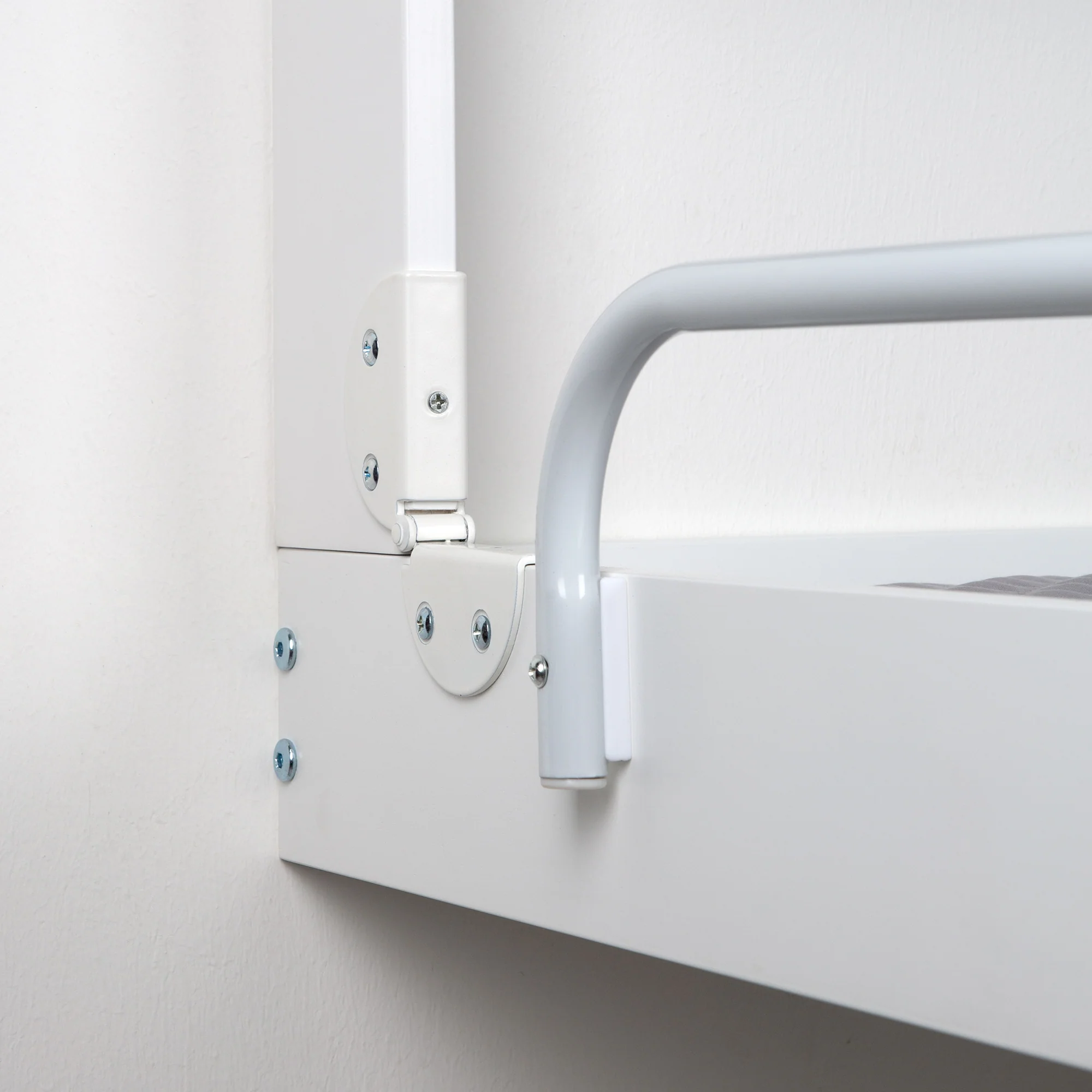 Wandwickelregal weiß + Wickelauflage 'roba Style grau' - Klappbar & platzsparend - Image 8