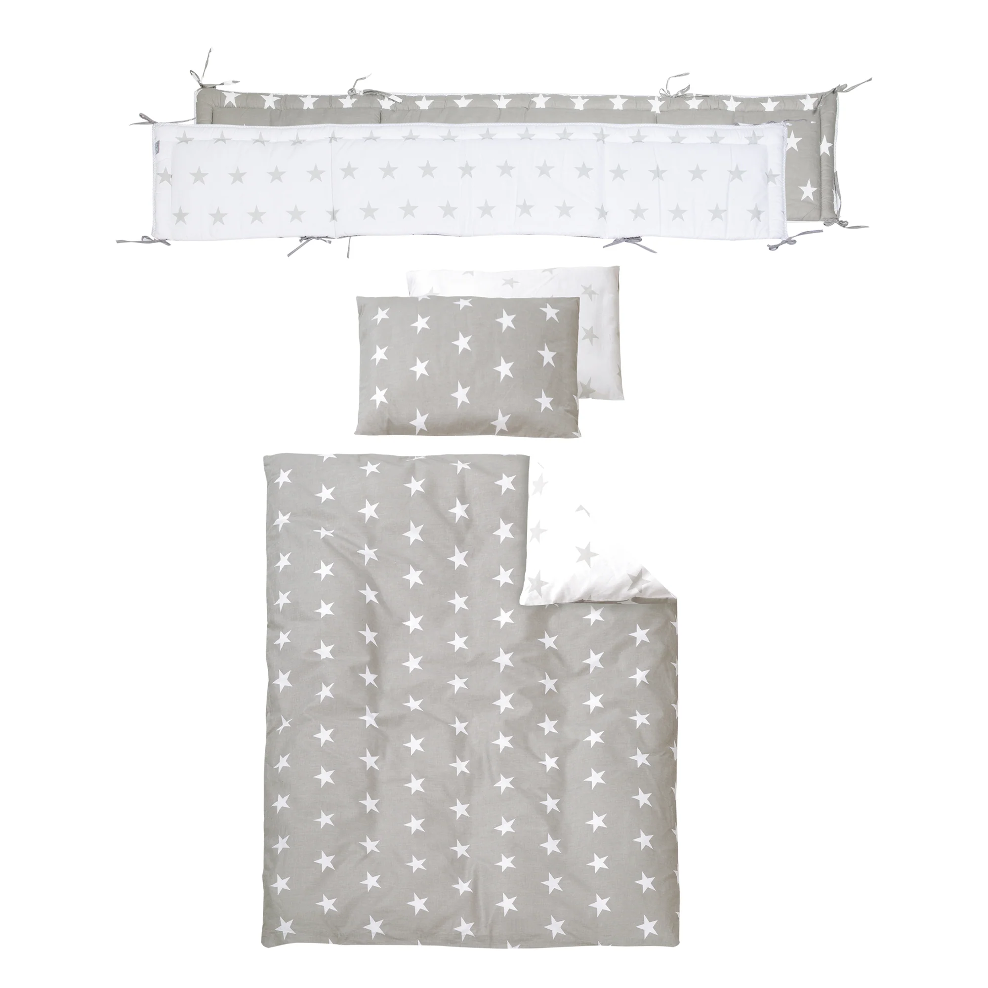 Room Bed 'Little Stars', 60 x 120 cm, Beistellbett zum Elternbett mit kompletter Ausstattung - Image 3