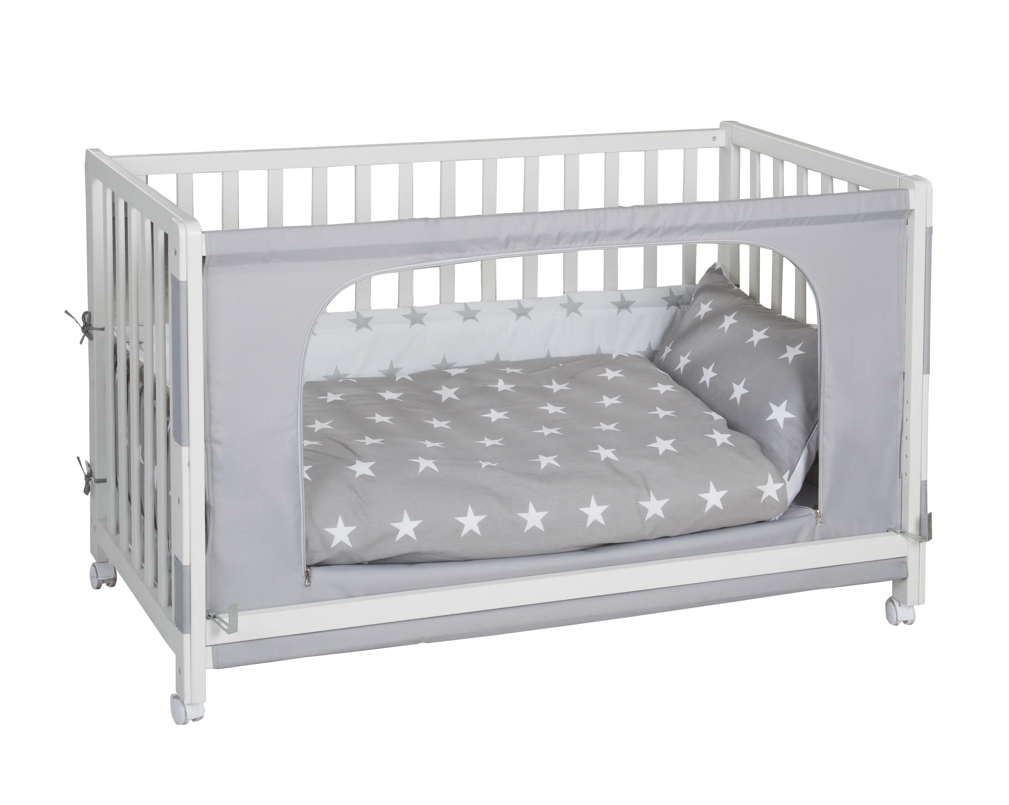Room Bed 'Little Stars', 60 x 120 cm, Beistellbett zum Elternbett mit kompletter Ausstattung - Image 5