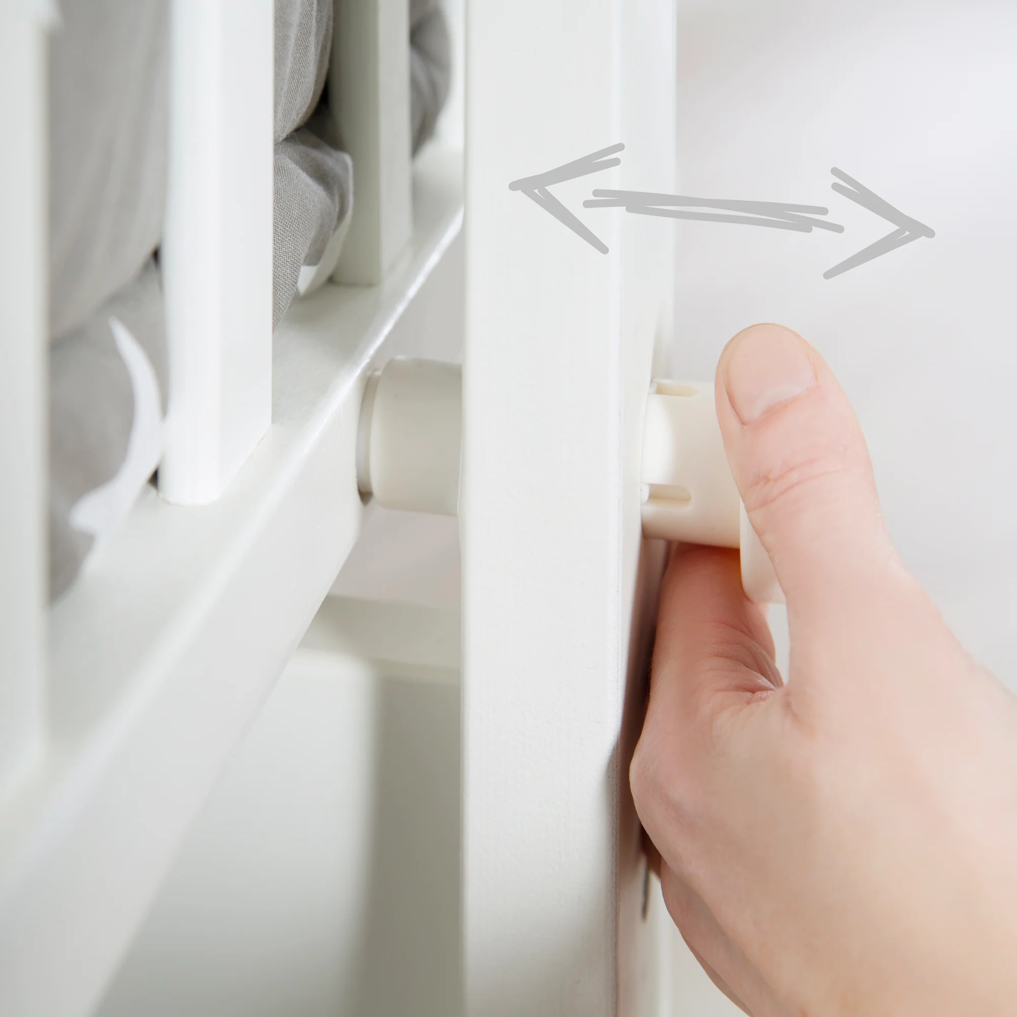 Komplettwiegenset, 'Little Stars', 40 x 90 cm, weiß, Feststellfunktion, inkl. Zubehör - Image 8