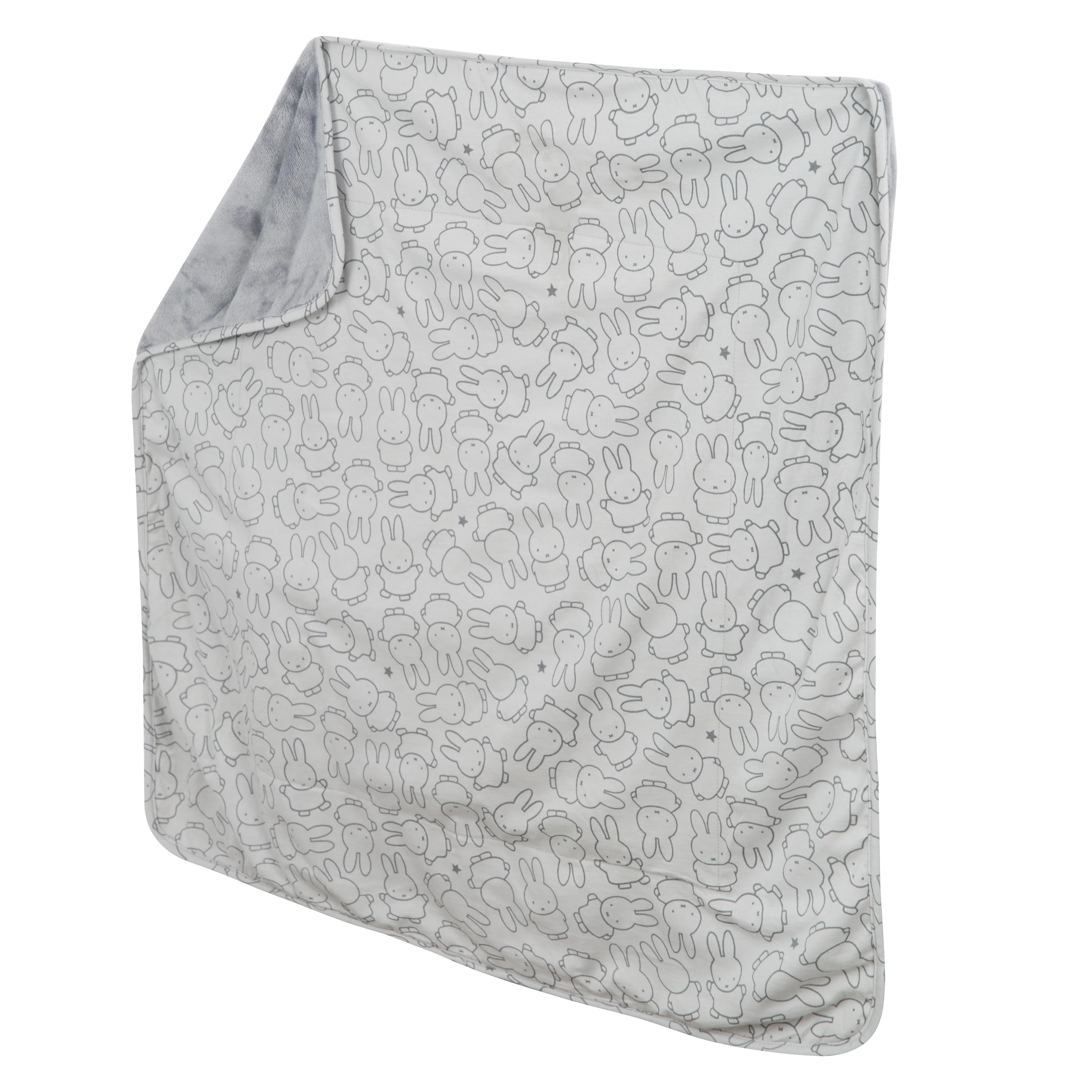 Babydecke 'miffy®', Jerseydecke aus 100 % Baumwolle für Mädchen und Jungen, 80 x 80 cm - Image 3