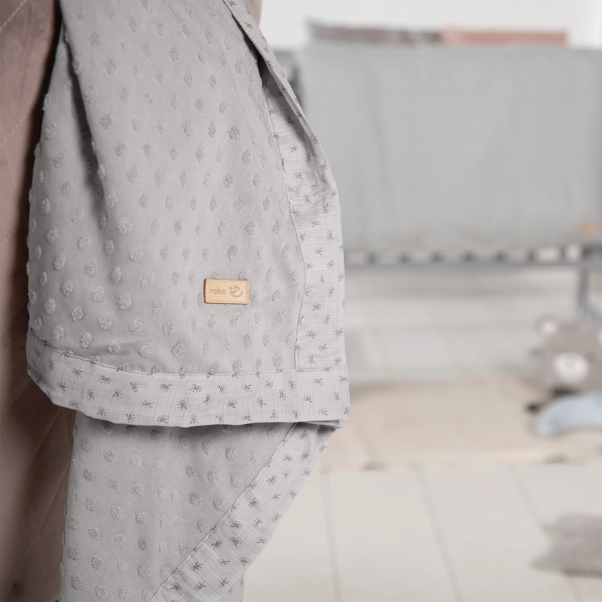 Organic Decke 'Lil Planet', Terry Dots, Bio-Baumwolle, GOTS zertifiziert, 80 x 80 cm - Image 6