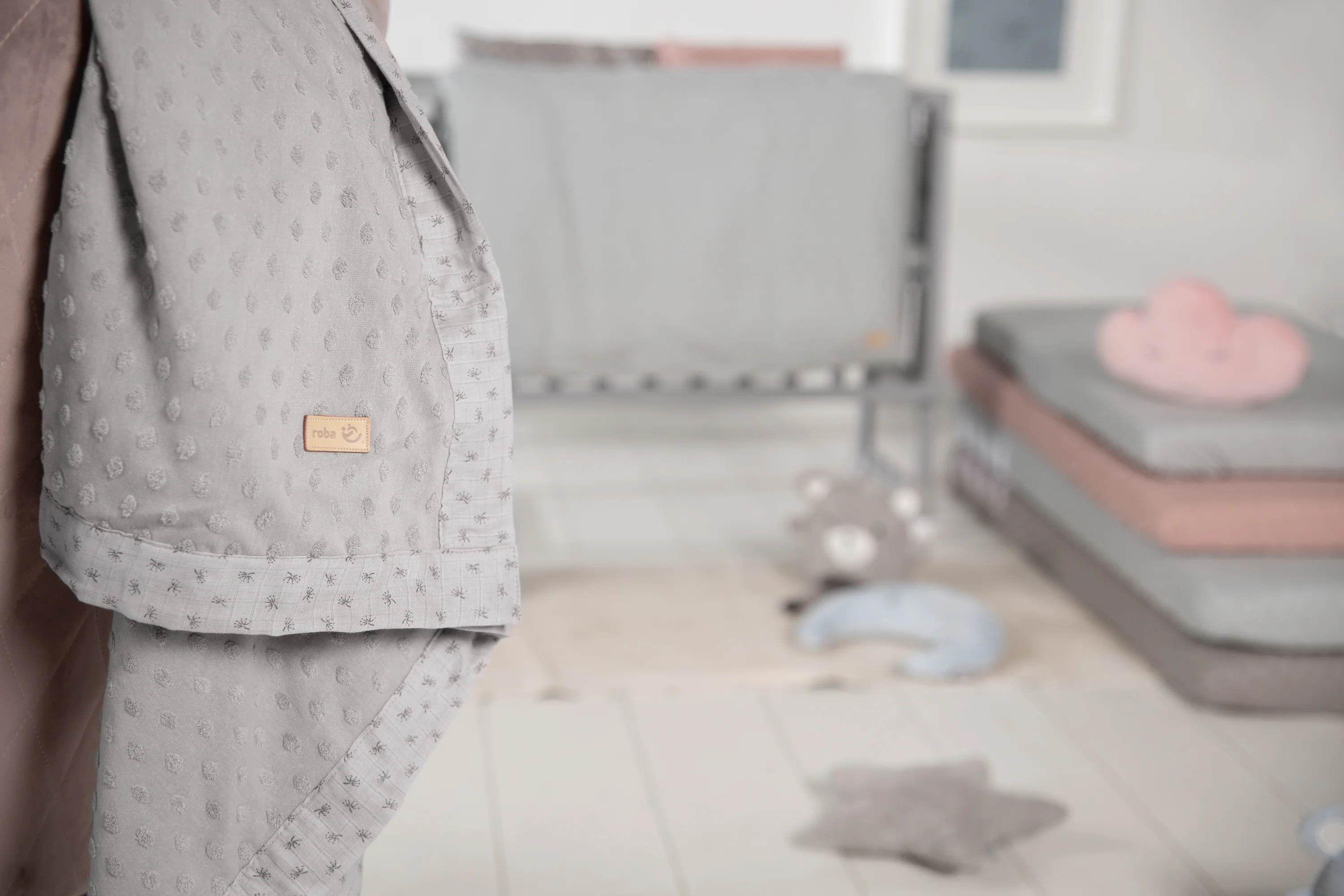 Organic Decke 'Lil Planet', Terry Dots, Bio-Baumwolle, GOTS zertifiziert, 80 x 80 cm - Image 8