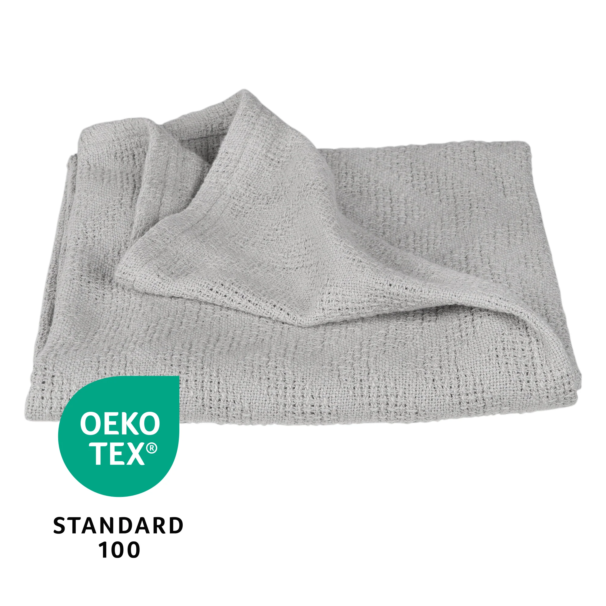 Organic Decke 'Lil Planet', Strickoptik, Bio-Baumwolle, GOTS zertifiziert, 80 x 80 cm - Image 7