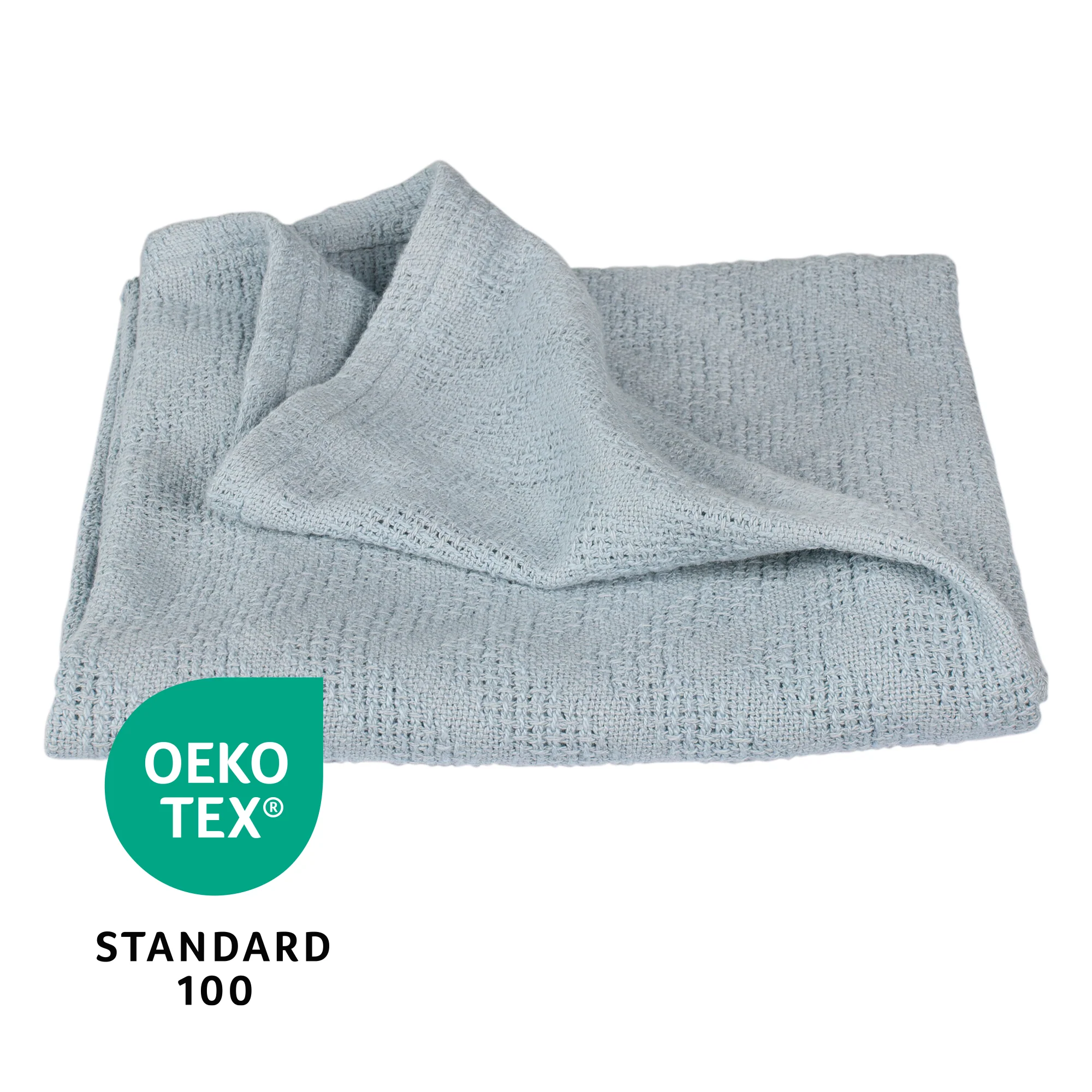 Organic Decke 'Lil Planet', Strickoptik, Bio-Baumwolle, GOTS zertifiziert, 80 x 80 cm - Image 7