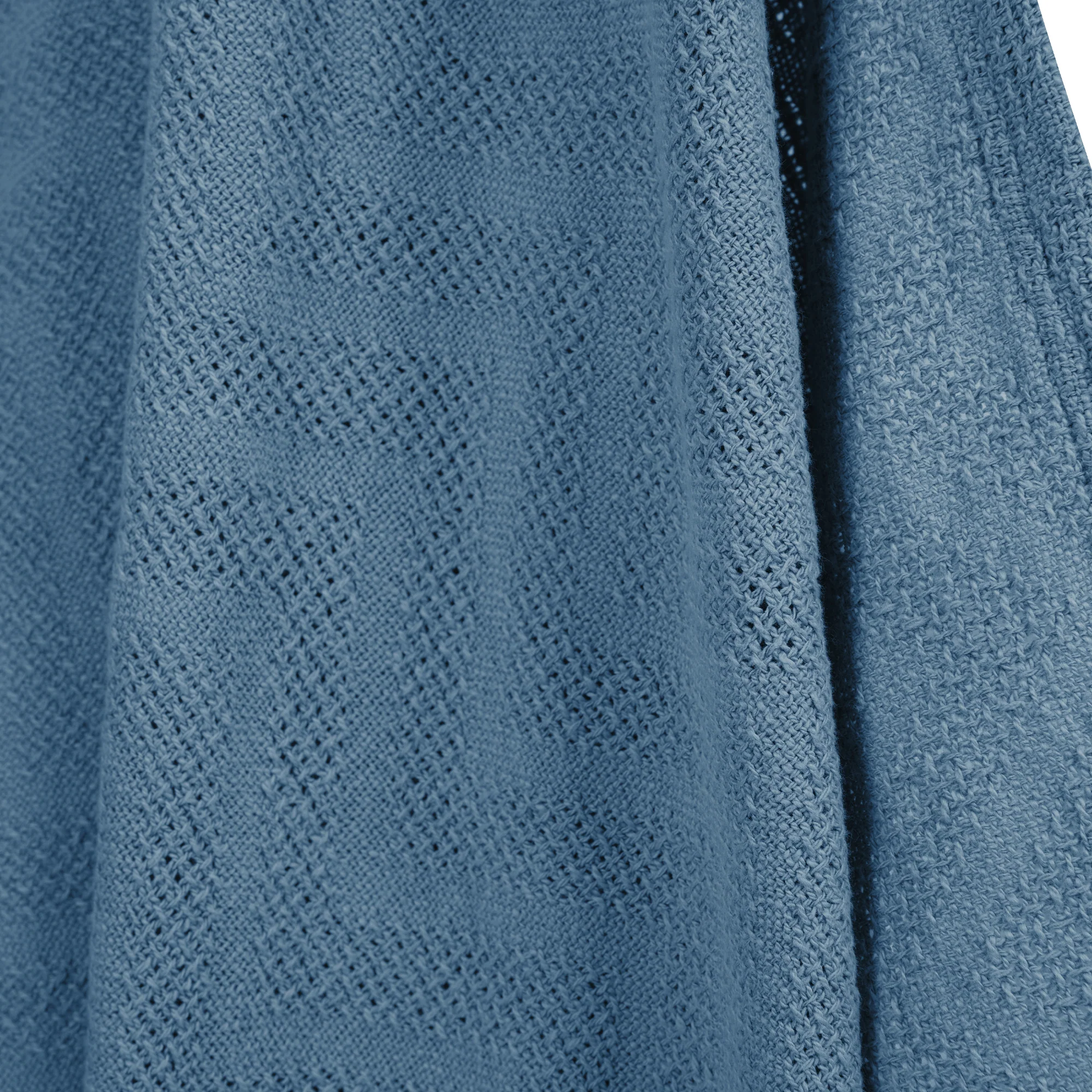 Babydecke 'Seashells Indigo' 80 x 80 cm - Oeko Tex & GOTS zertifiziert - Blau - Image 6