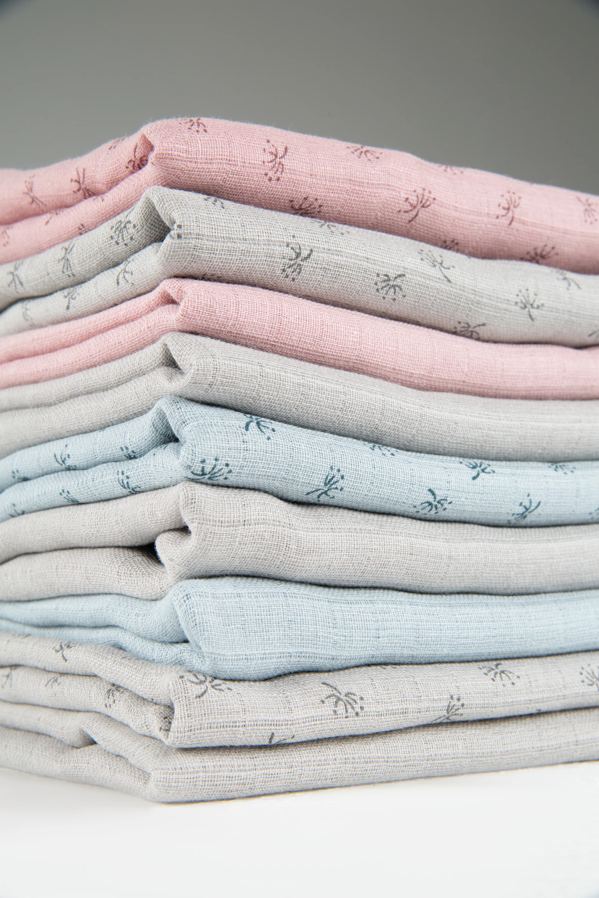 Organic 3er Windelset 'Lil Planet' rosa/mauve, Musselin-Stoff, Bio-Baumwolle, GOTS, 80 x 80 cm - Image 9