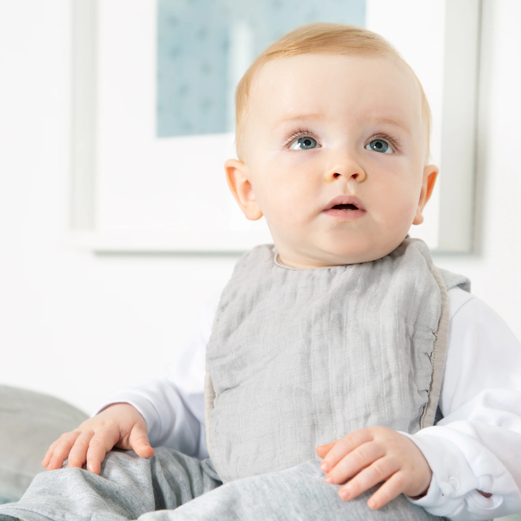 Organic 3er Lätzchenset 'Lil Planet' rosa/mauve, Jersey, Musselin, Bio-Baumwolle, GOTS, 23 x 30 cm - Image 3