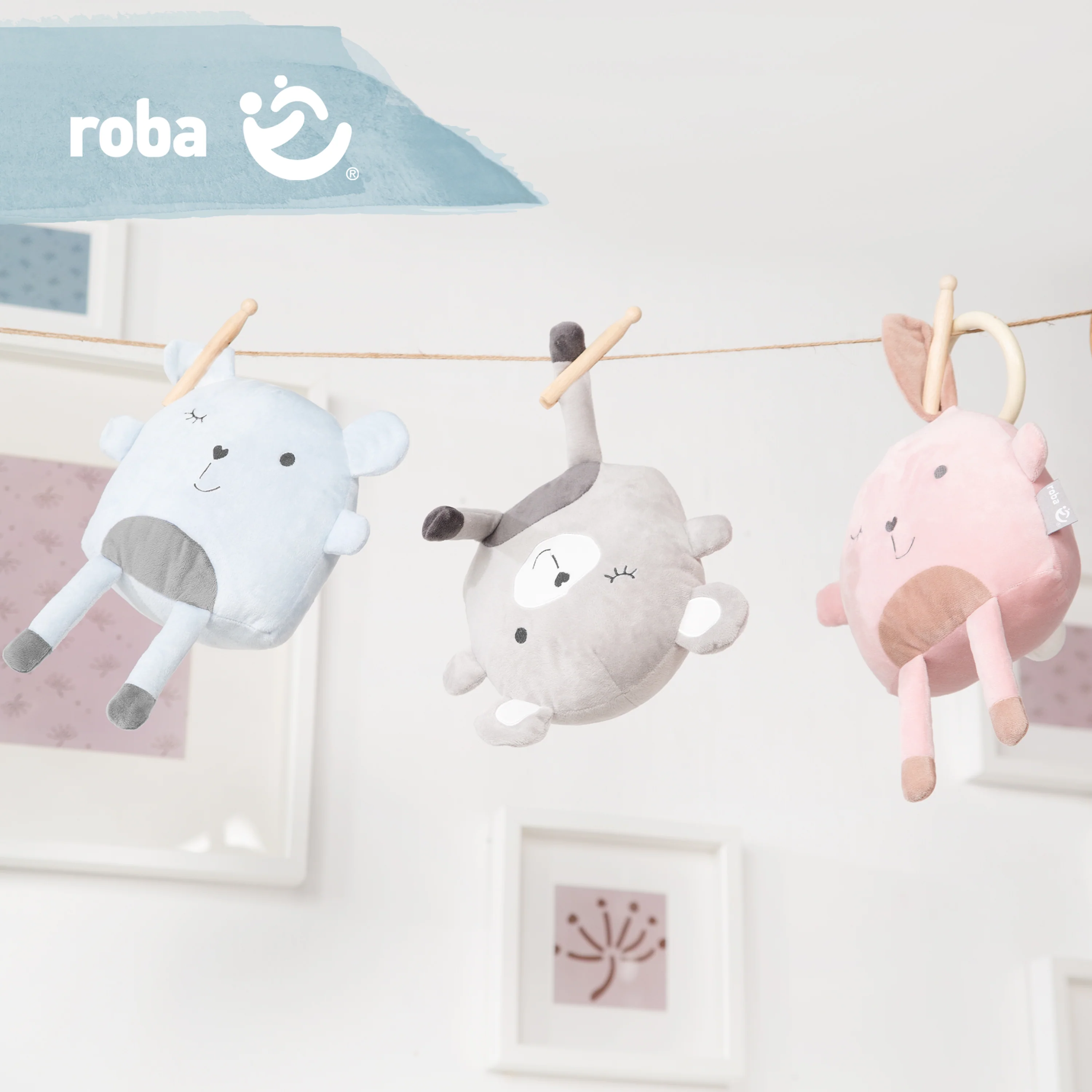 Kuschelkissen 'Lil Cuties', Kuscheltier 'Sammy' mit Freundschaftskarte, silbergrau - Image 5