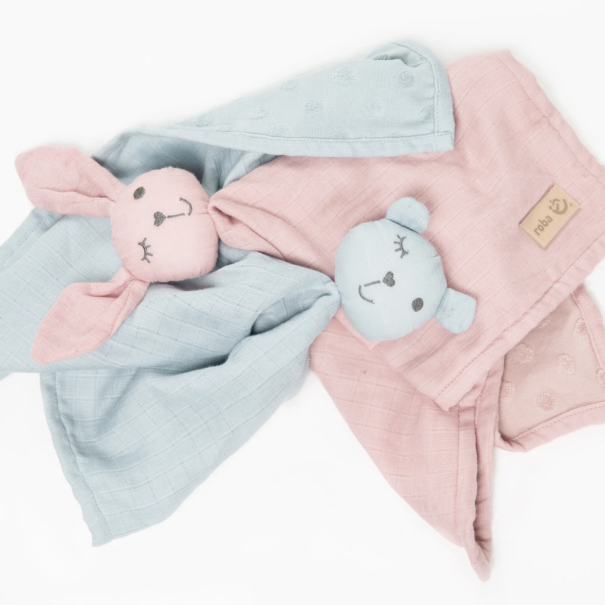 Organic Schmusetuch 'Lil Planet' hellblau / sky, 40 x 40 cm, Musselin & Jersey, GOTS zertifiziert - Image 6