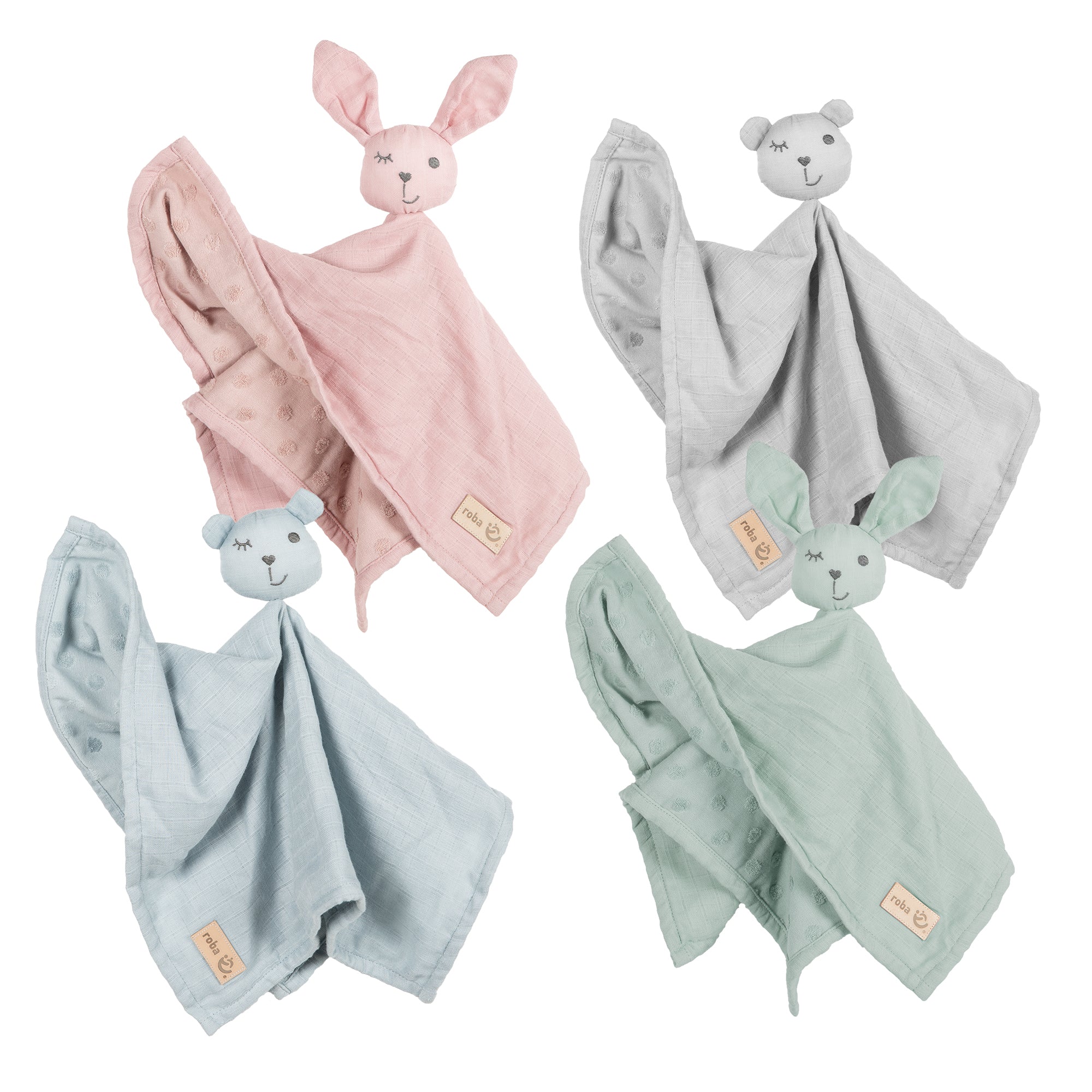 Organic Schmusetuch 'Lil Planet' hellblau / sky, 40 x 40 cm, Musselin & Jersey, GOTS zertifiziert - Image 7