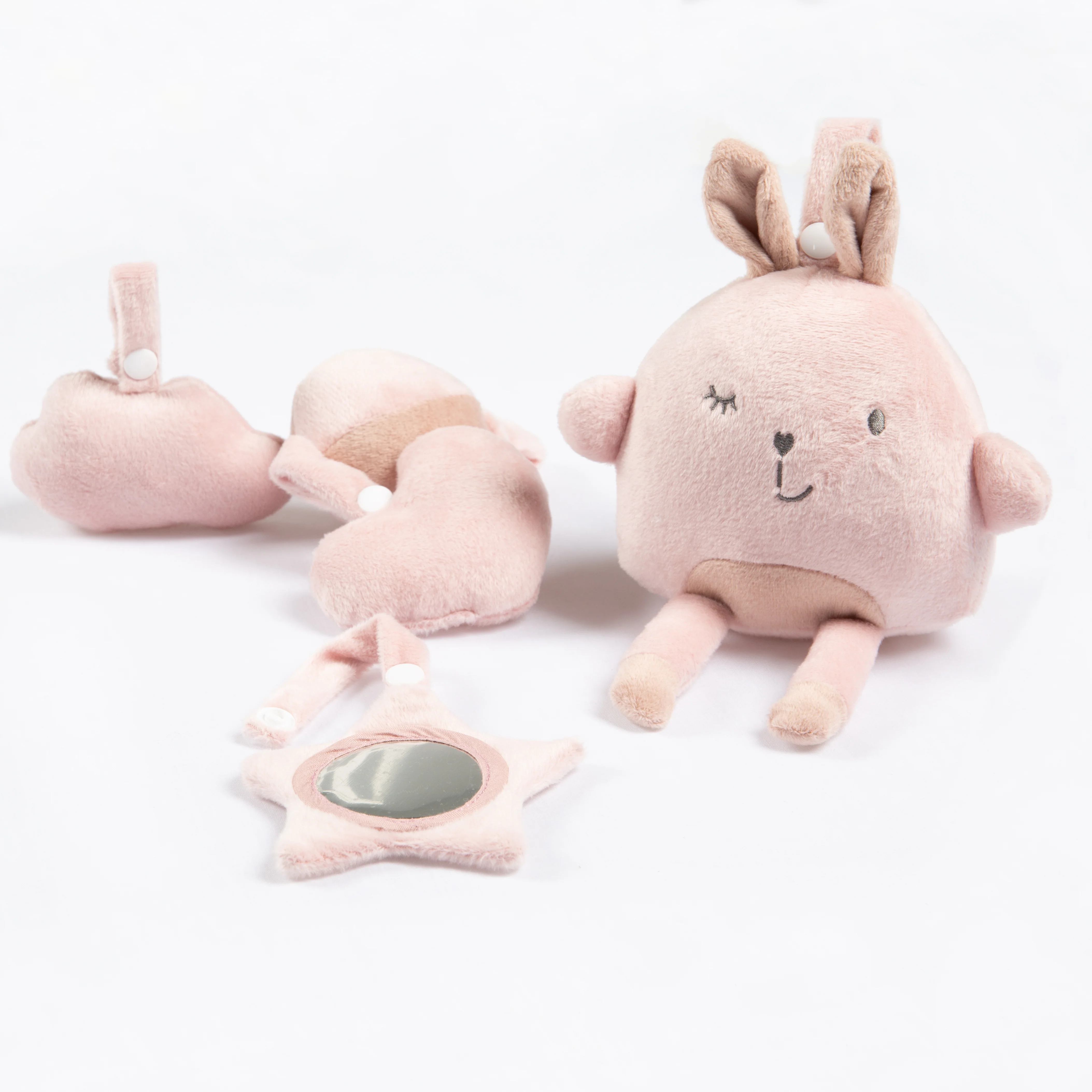 Krabbeldecke 'roba Style', 85 x 75 cm, Spielbogen mit 5 Elementen 'Lily', Wickelauflage - Image 4