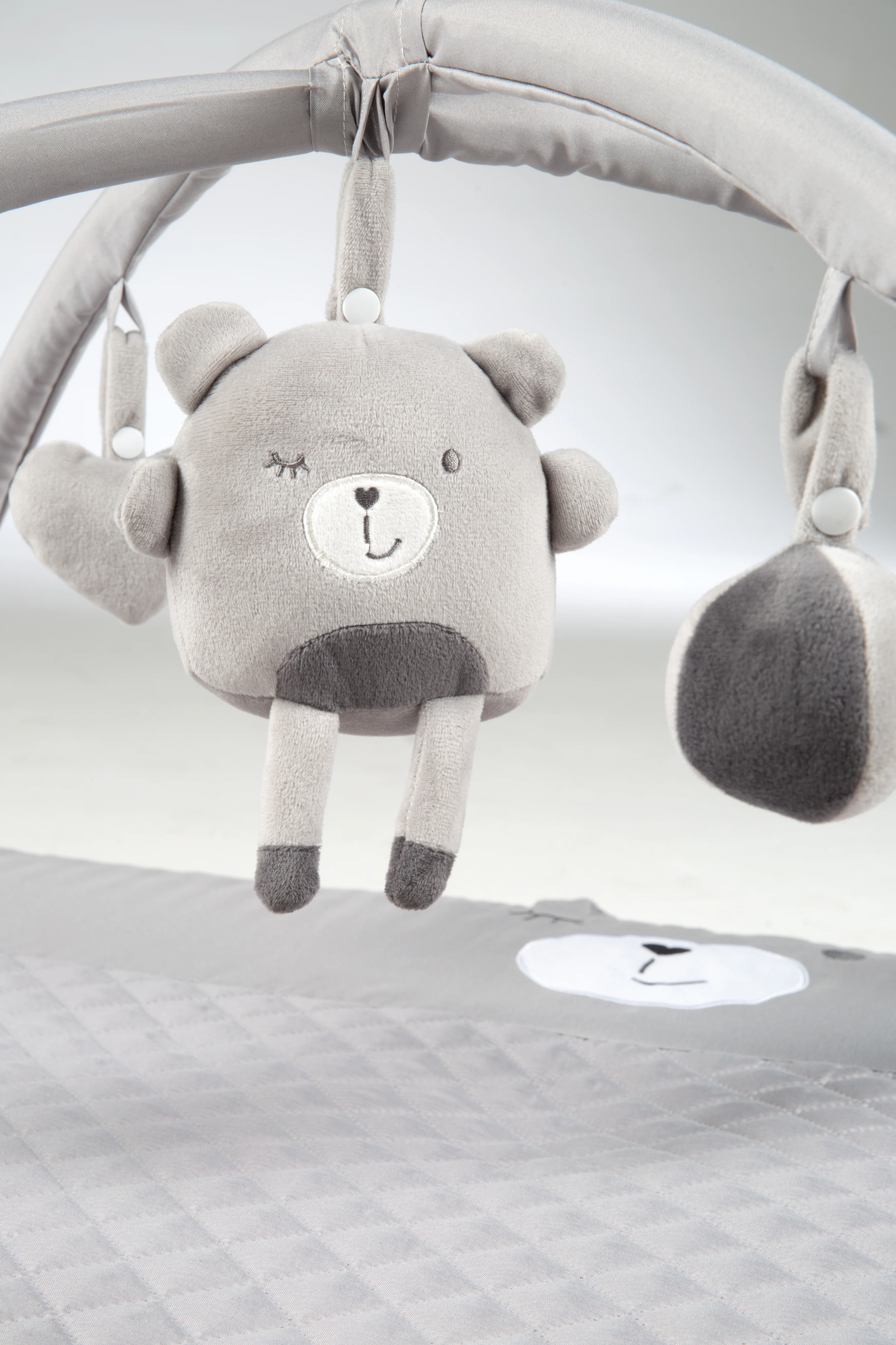 Krabbeldecke 'roba Style', 85 x 75 cm, Spielbogen mit 5 Elementen 'Sammy', Wickelauflage - Image 10