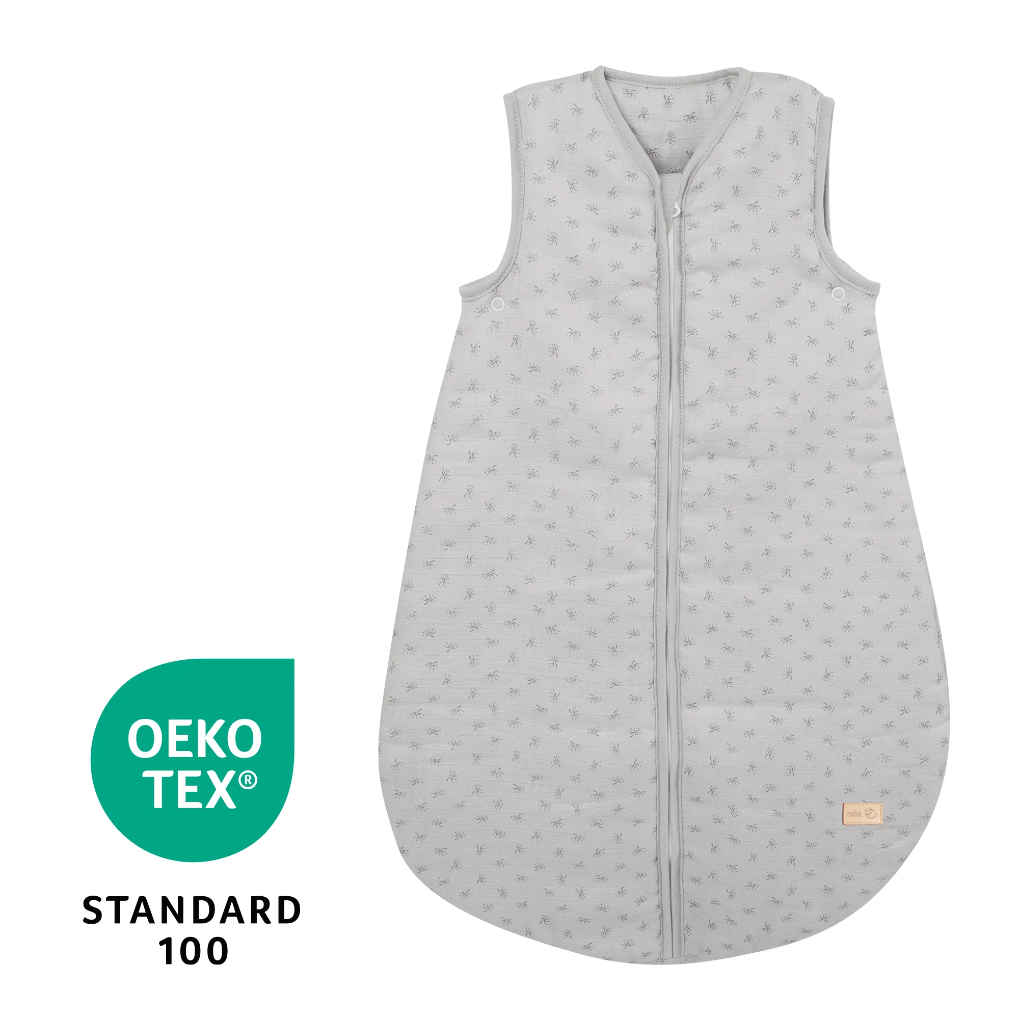 Organic Schlafsack 'Lil Planet' - 70 - 110 cm - Bio-Musselin (GOTS) - Silbergrau - Image 6