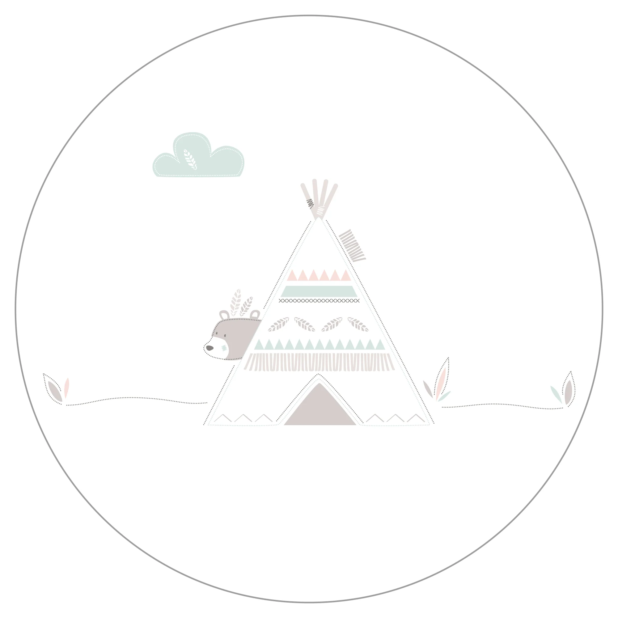 Schlafsack 'Indibär', 70 - 90 cm, ganzjährig, aus atmungsaktiver Baumwolle, unisex - Image 3