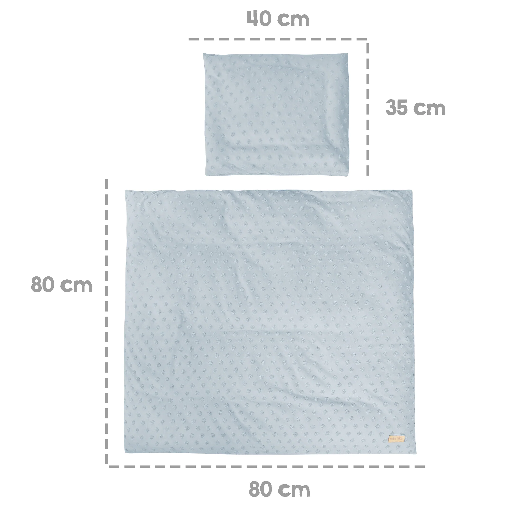 Organic Wiegenbettwäsche 'Lil Planet', 2-tlg, hellblau/sky, 80 x 80 cm, Jersey, GOTS - Image 6