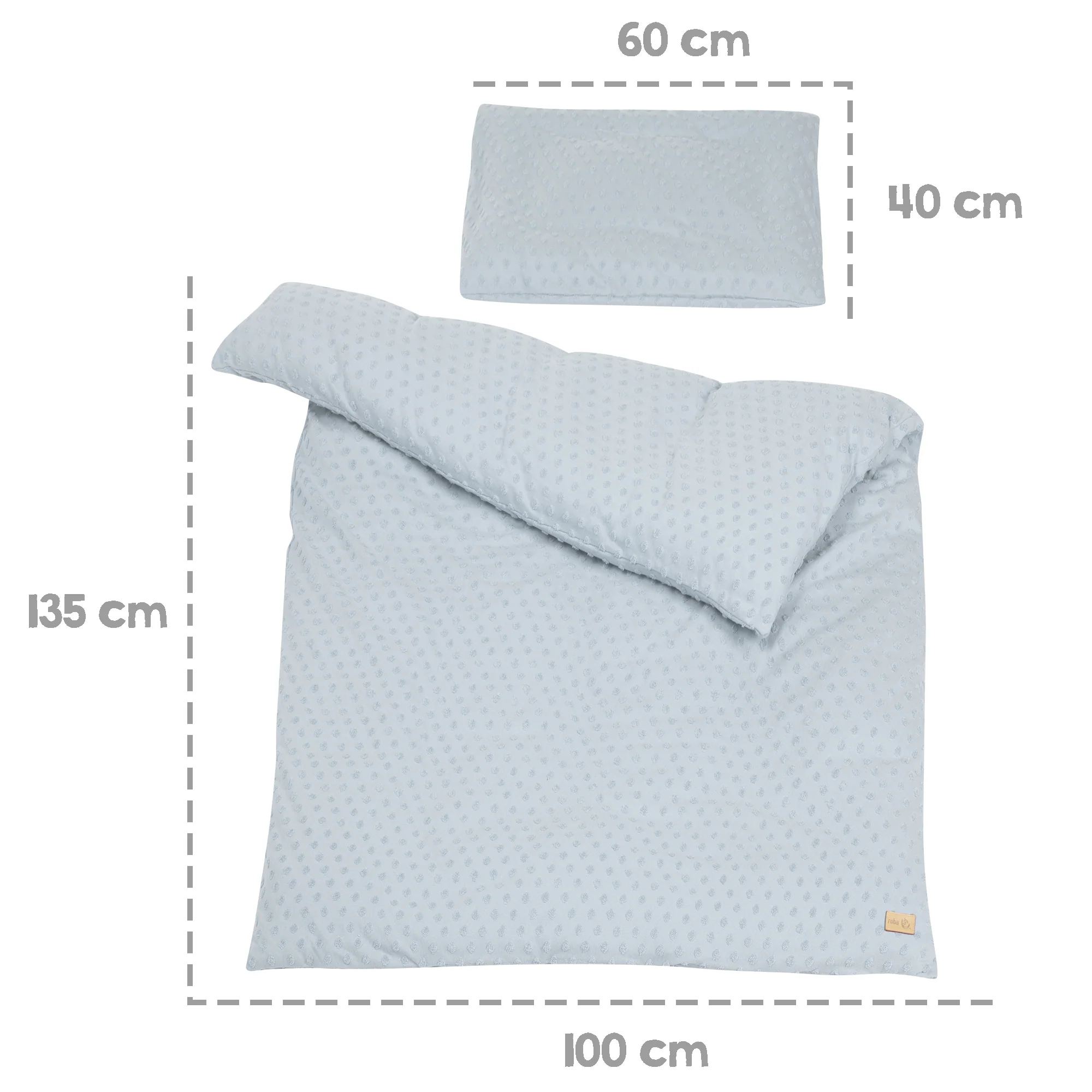 Organic Bettwäsche 'Lil Planet', 2-tlg, hellblau/sky, 100 x 135 cm, Jersey GOTS zertifiziert - Image 6