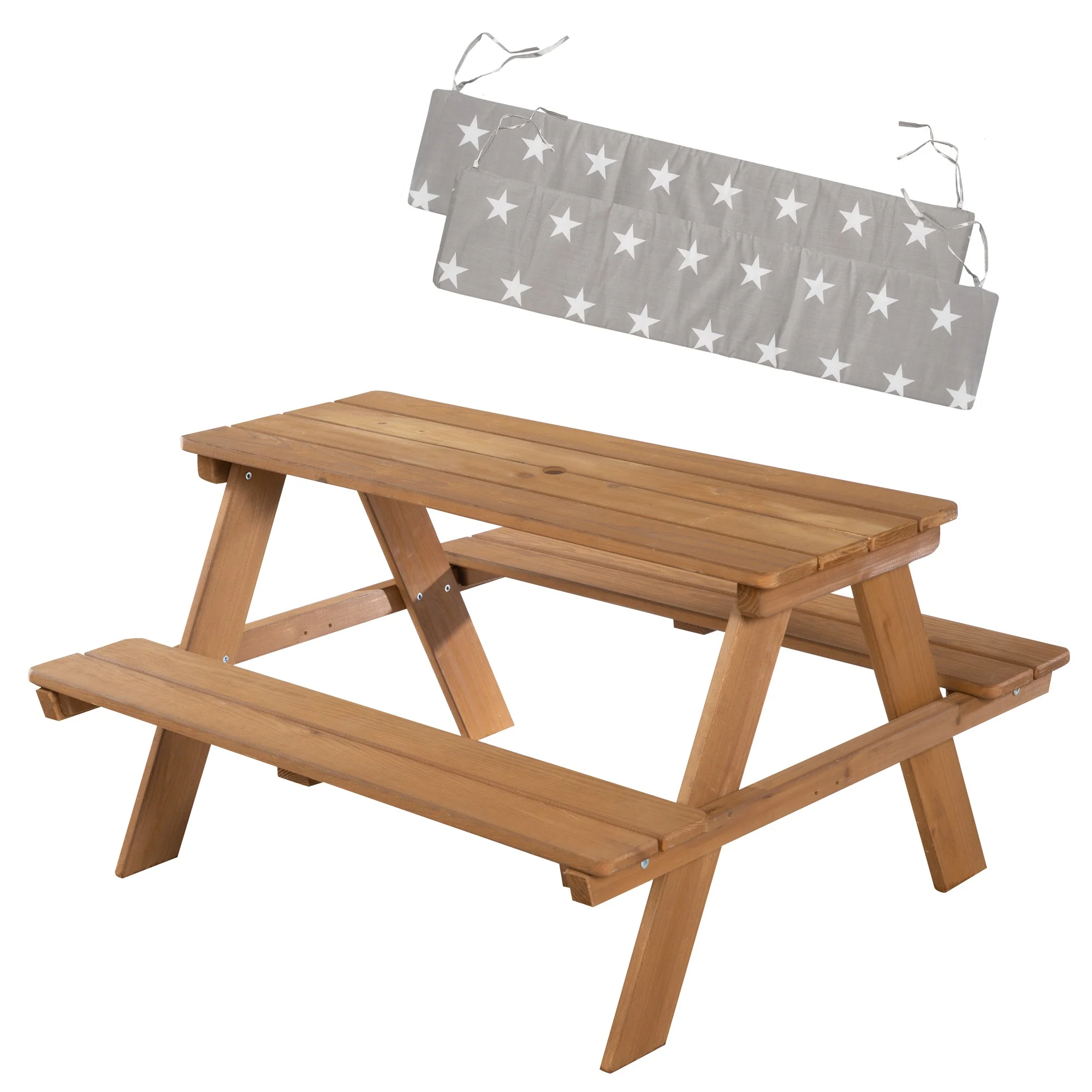Kindersitzgruppe 'Outdoor+', wetterfeste Sitzgarnitur 'Picknick for 4', Massivholz, Teak-Optik - Image 11