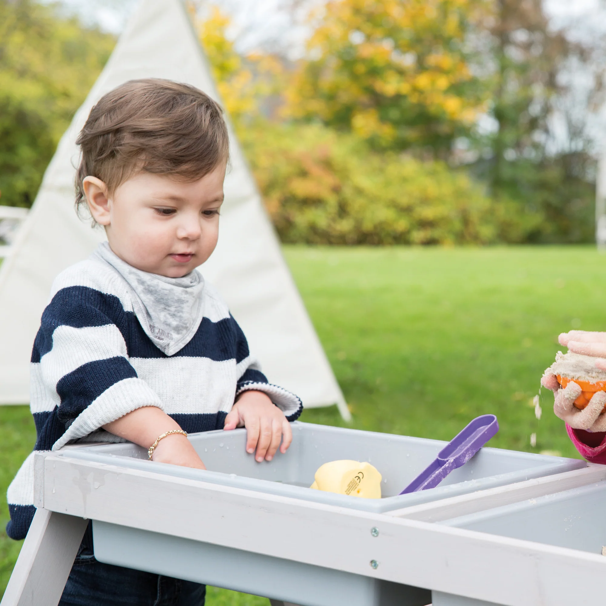 Kindersitzgarnitur 'Play' mit Spielwannen, wetterfestes Massivholz, Sitzgarnitur & Matschtisch - Image 8