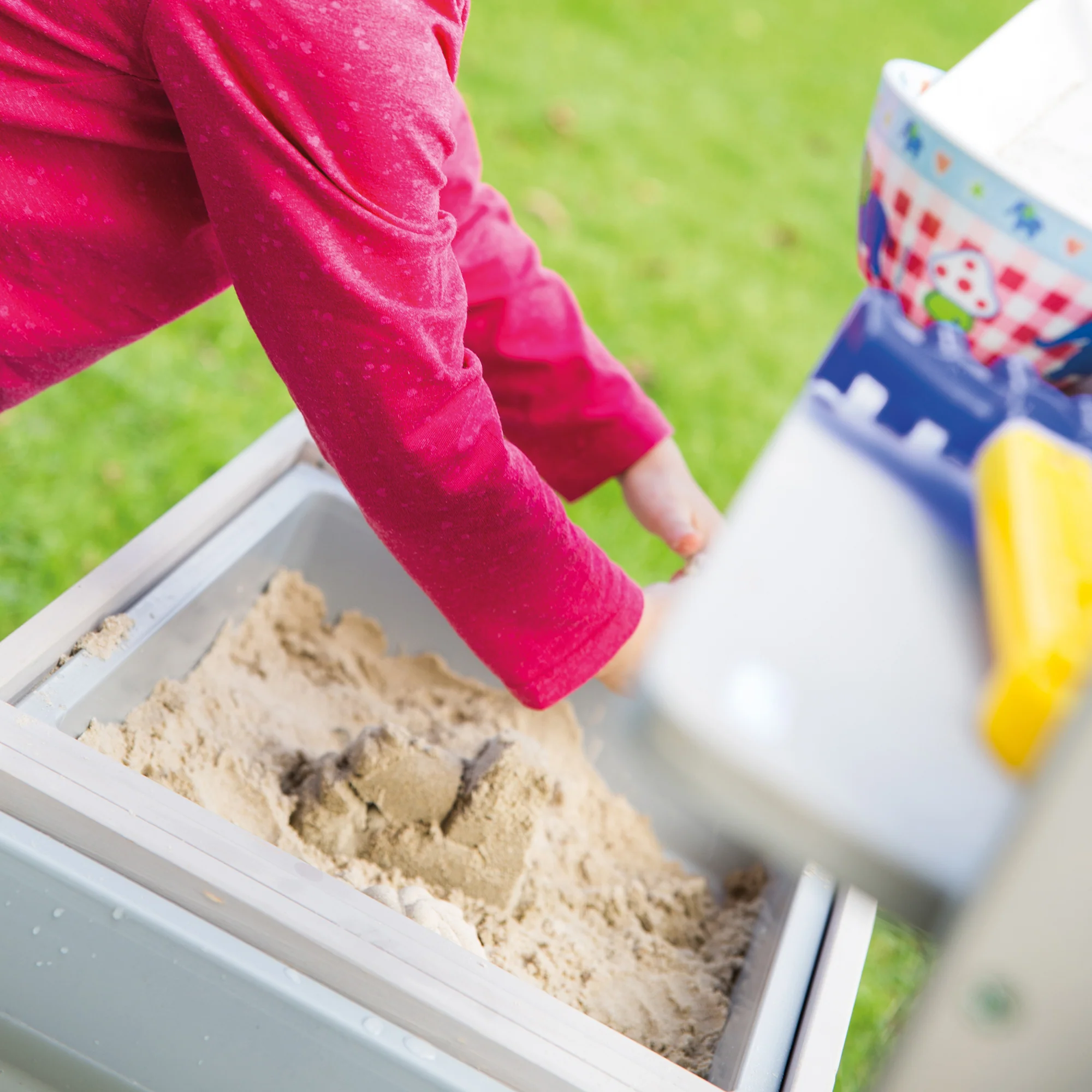 Matschküche 'Outdoor+', grau lasiert mit abnehmbarer Abdeckung, wetterfestes Holz - Image 6