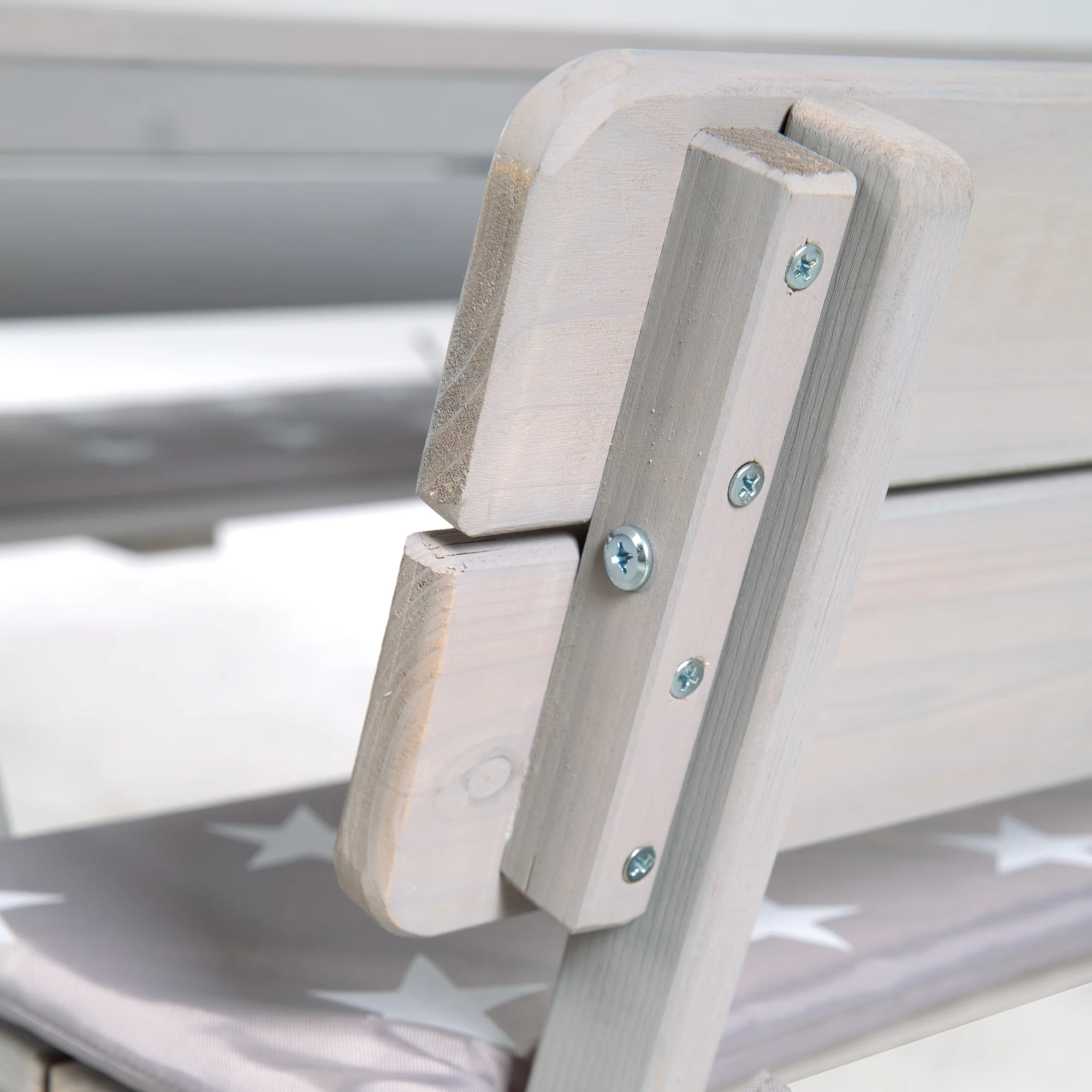 Kindersitzgruppe 'Outdoor+', mit Rückenlehnen 'Picknick for 4', wetterfest aus Massivholz, grau - Image 6