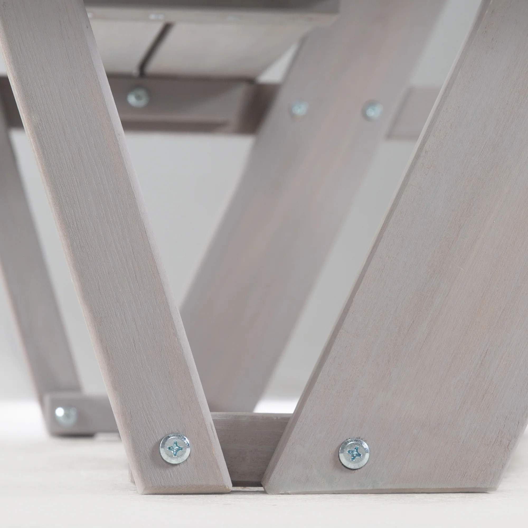 Kindersitzgruppe 'Outdoor+', mit Rückenlehnen 'Picknick for 4', wetterfest aus Massivholz, grau - Image 8