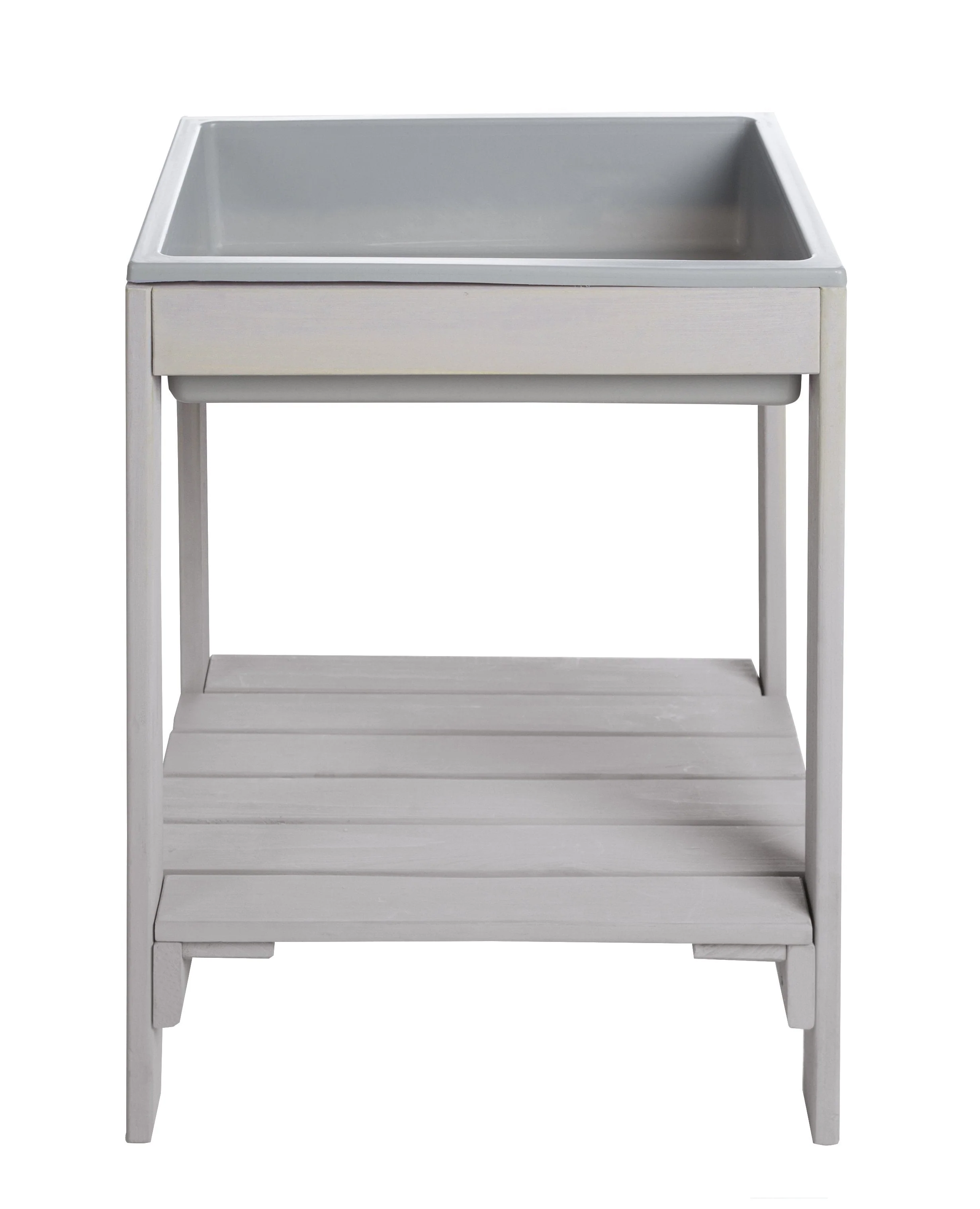 Outdoor+ Spieltisch 'Tiny', wetterfester Massivholz, Sand- & Matschtisch, grau lasiert - Image 9