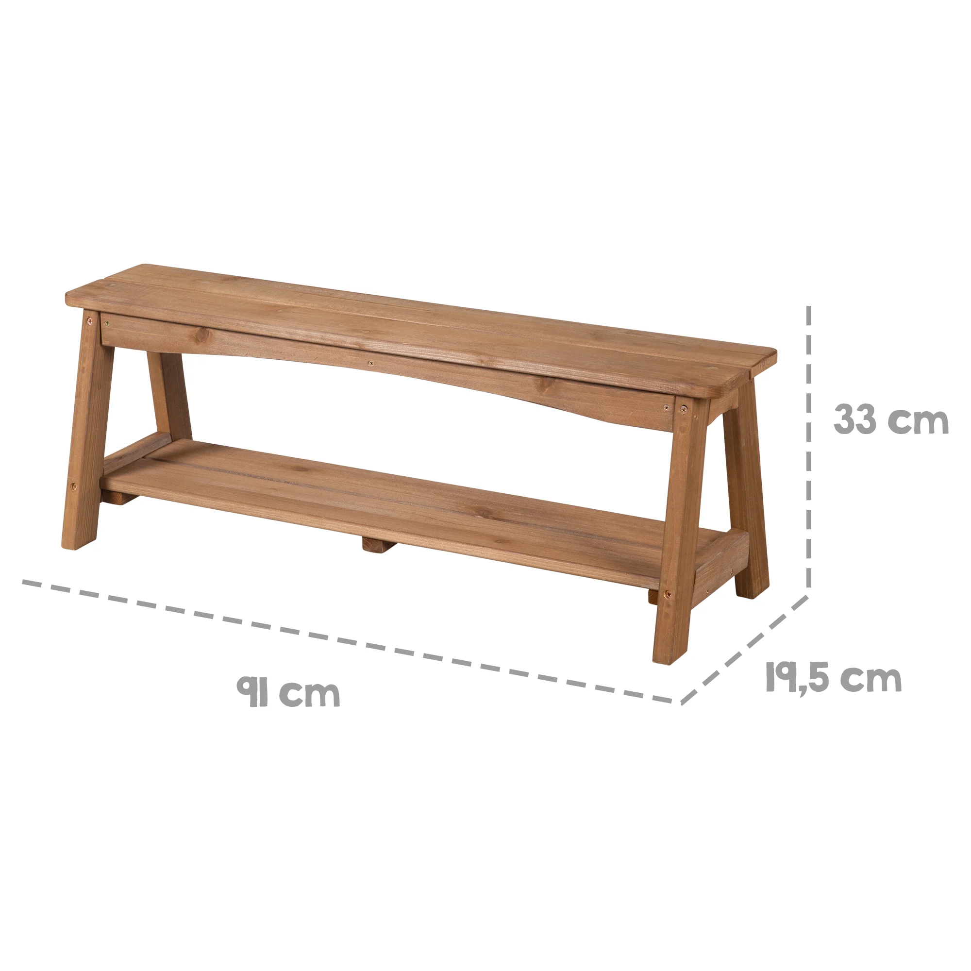 Sitzgruppe Outdoor+ 1 Tisch, 2 Bänke, Sonnenschirm & Sitzauflagen 'Little Stars' - Teak - Image 14