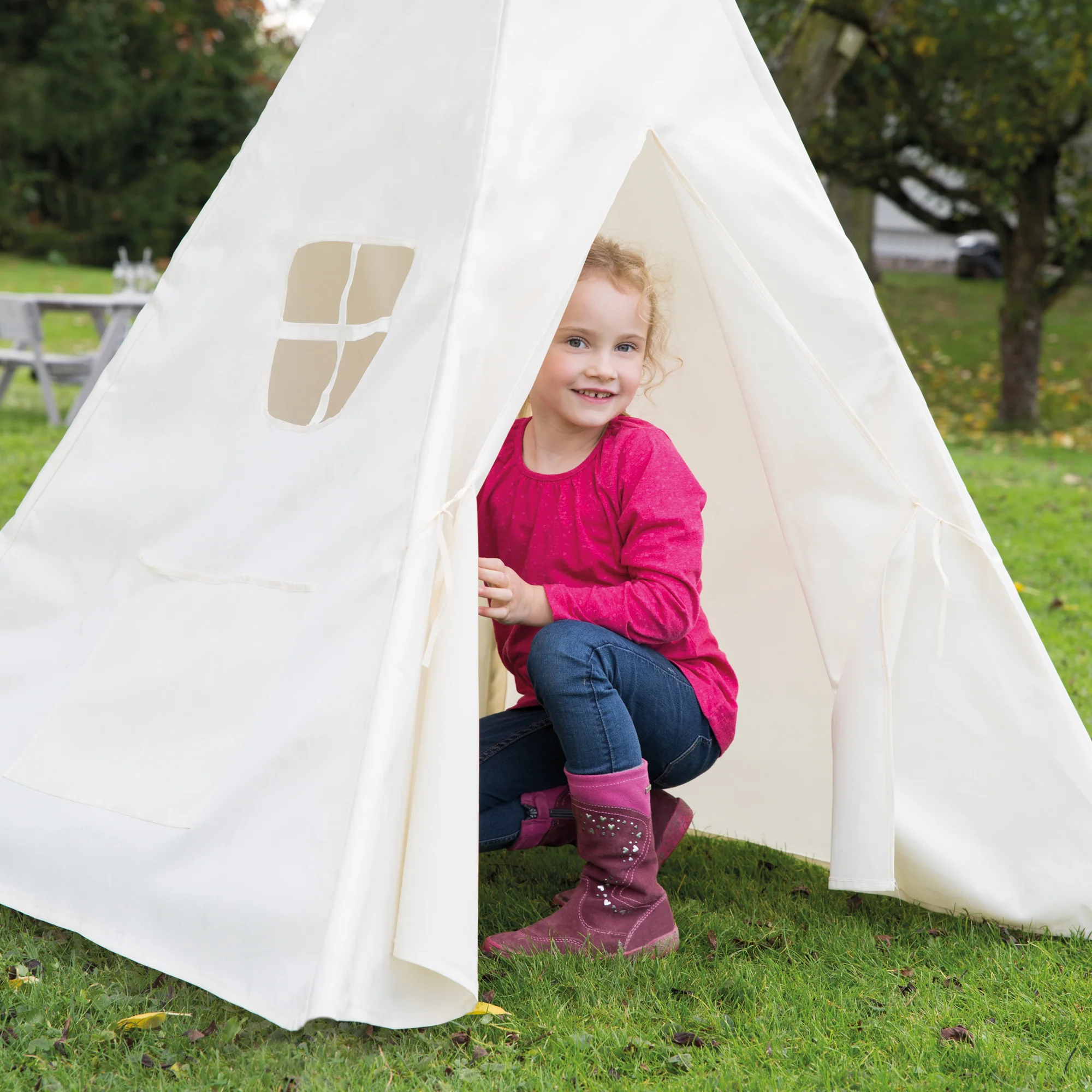 Indianerzelt 'Tipi', Kinderspielzelt aus Stoff, inkl. Tasche - Image 4